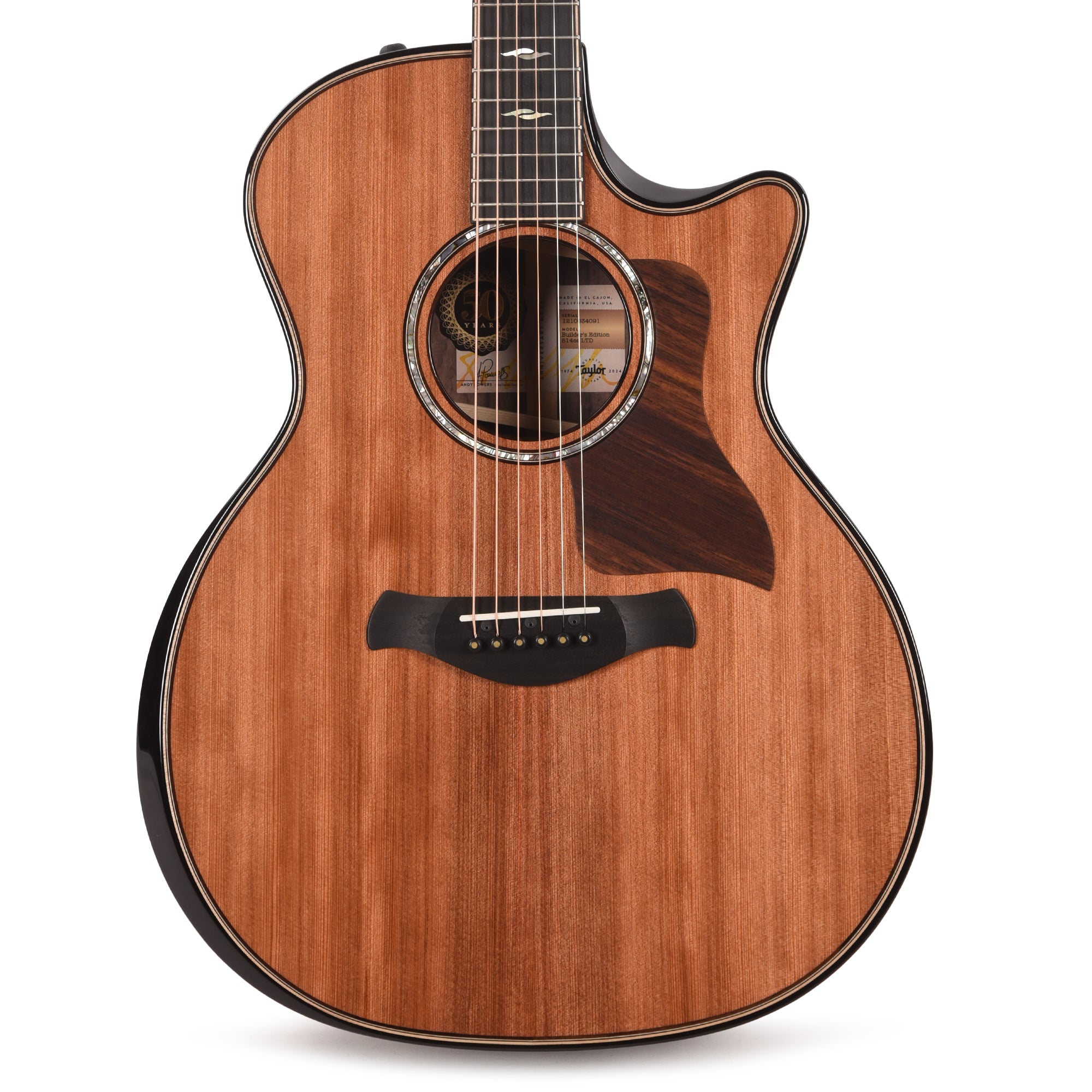 Taylor Limited 50th Anniversary Builder's Edition 814ce Grand Auditorium Sinker Redwood/Rosewood Natural Top Acoustic Guitars / OM and Auditorium