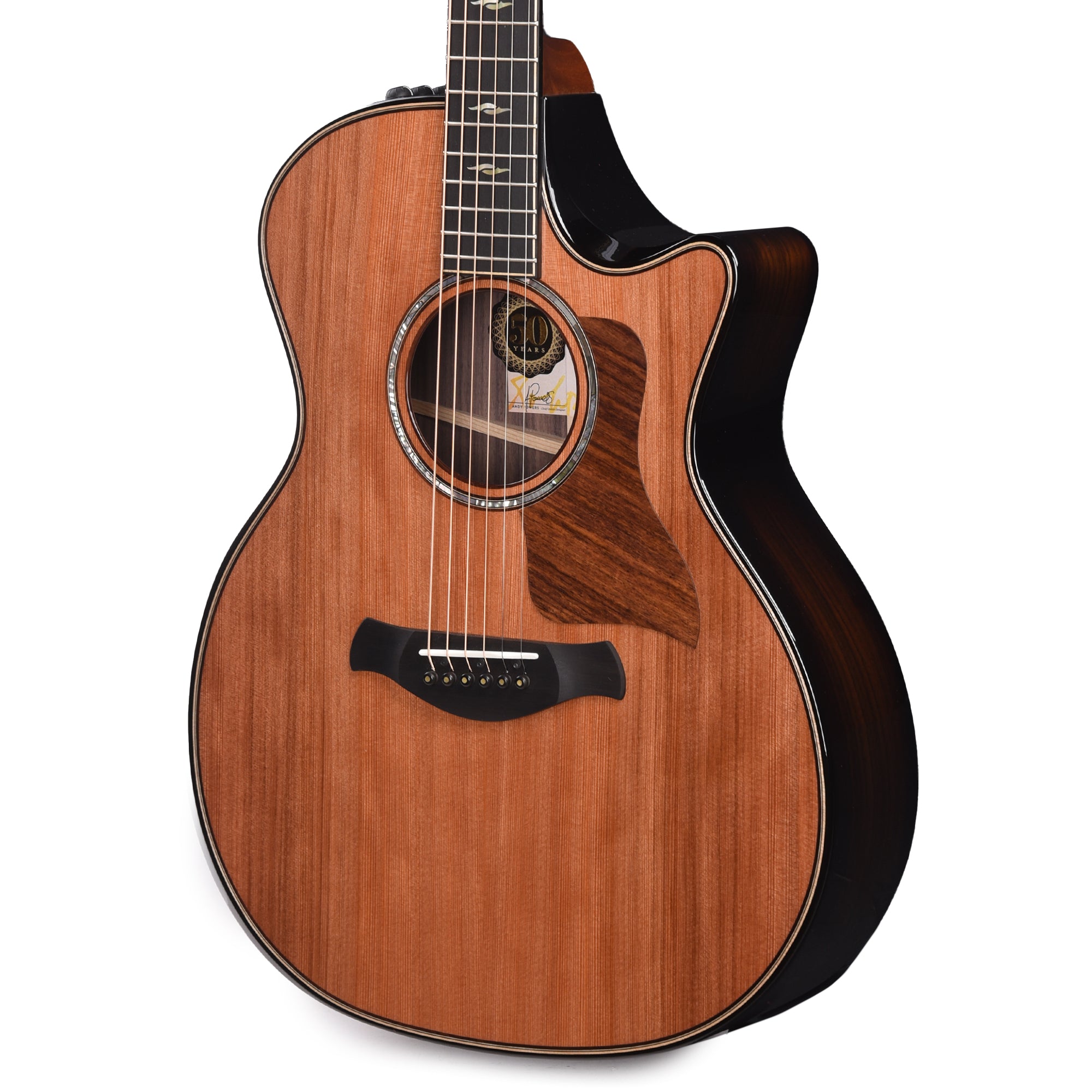 Taylor Limited 50th Anniversary Builder's Edition 814ce Grand Auditorium Sinker Redwood/Rosewood Natural Top Acoustic Guitars / OM and Auditorium