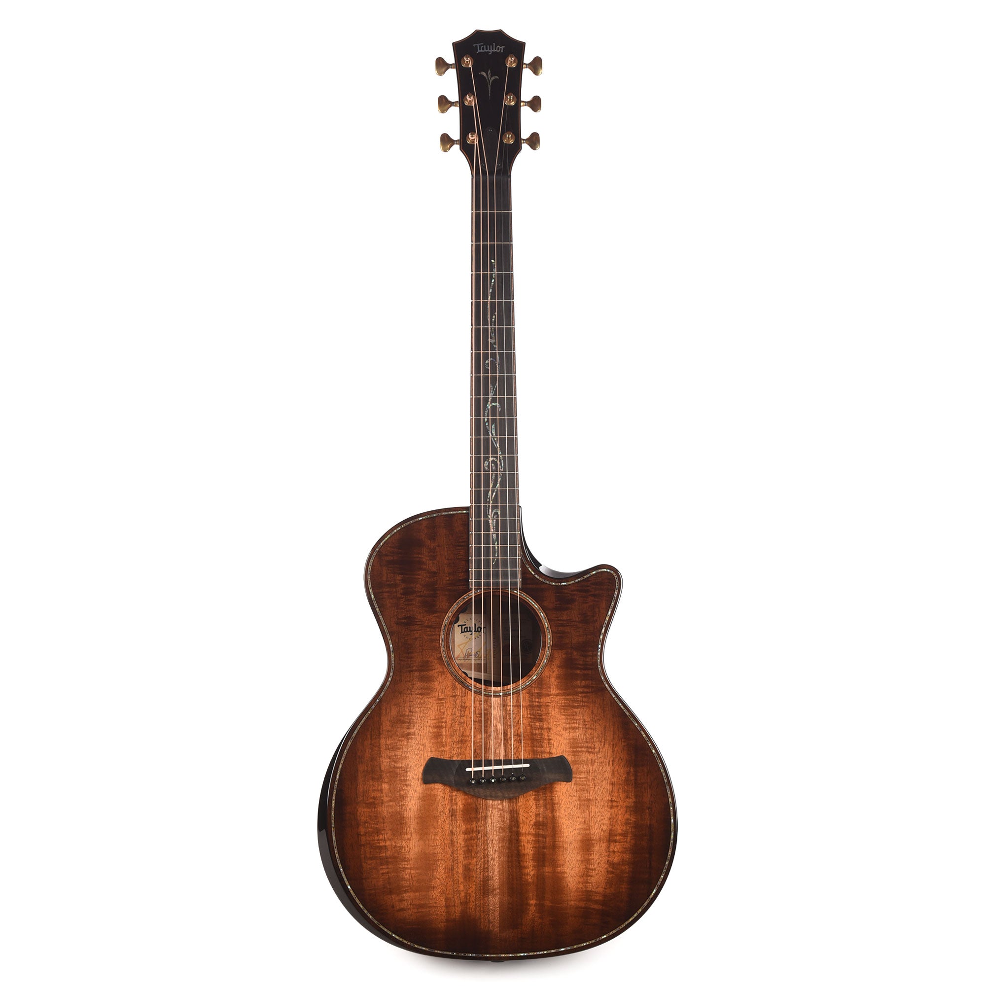 Taylor Next Generation Builder's Edition K24ce Grand Auditorium Figured Hawaiian Koa Kona Burst w/Claria Pickup Acoustic Guitars / OM and Auditorium