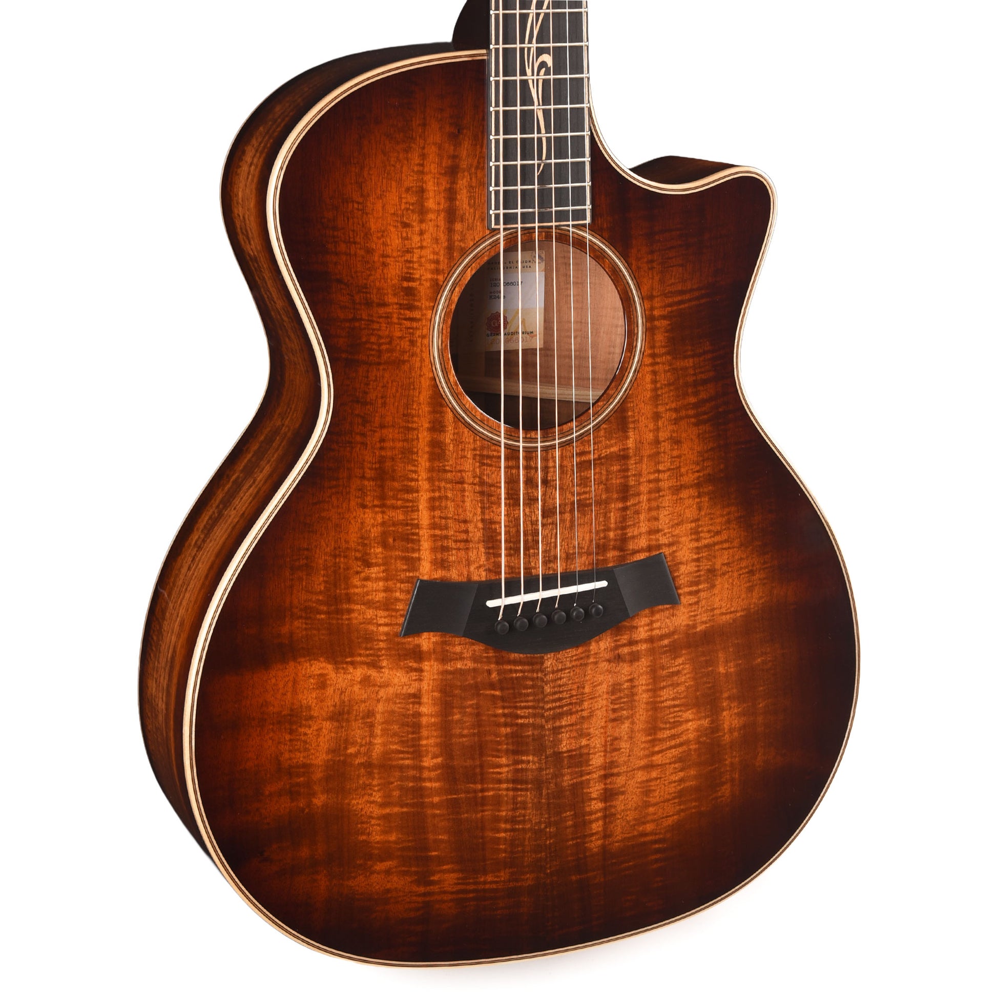 Taylor Next Generation K24ce Grand Auditorium Figured Hawaiian Koa Shaded Edgeburst w/Claria Pickup Acoustic Guitars / OM and Auditorium