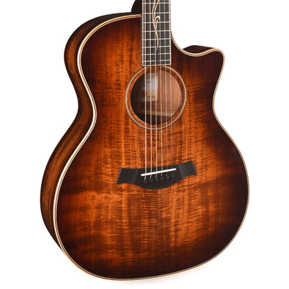 Taylor Next Generation K24ce Grand Auditorium Figured Hawaiian Koa Shaded Edgeburst w/Claria Pickup Acoustic Guitars / OM and Auditorium