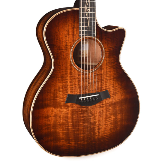 Taylor Next Generation K24ce Grand Auditorium Figured Hawaiian Koa Shaded Edgeburst w/Claria Pickup Acoustic Guitars / OM and Auditorium