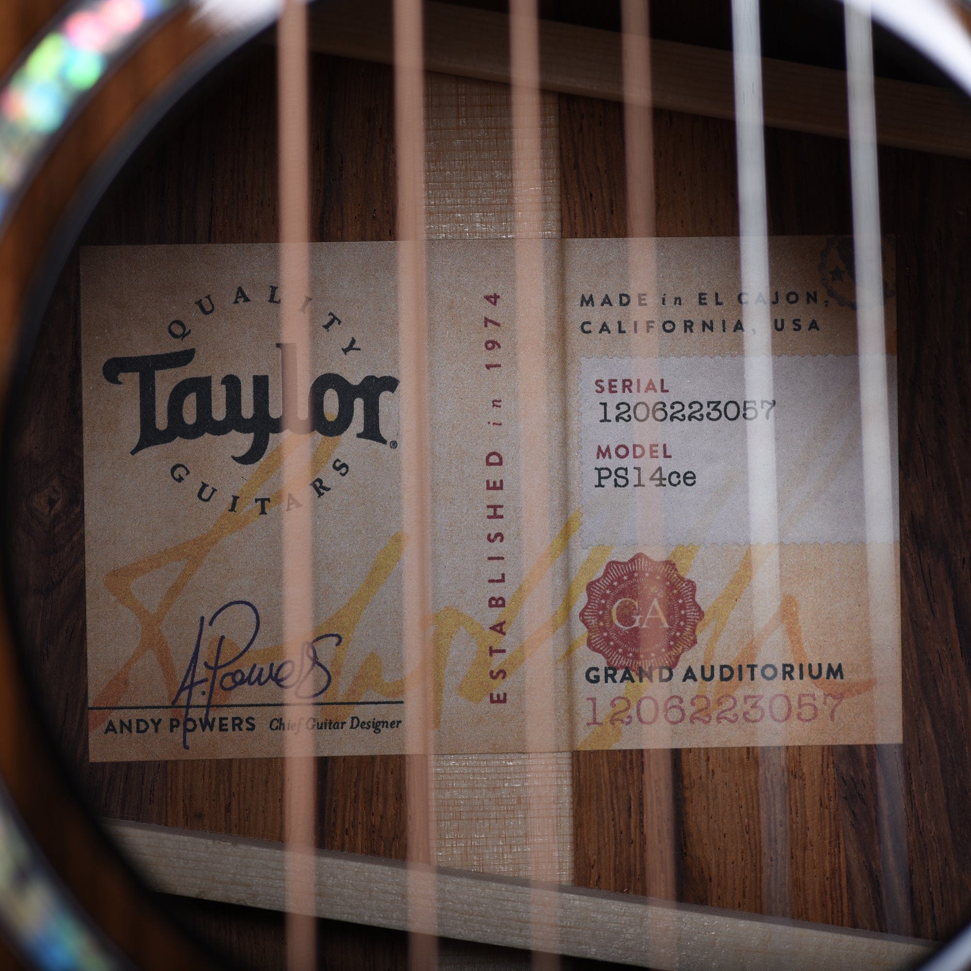 Taylor PS14ce Grand Auditorium Sinker Redwood/Honduran Rosewood Shaded Edgeburst Acoustic Guitars / OM and Auditorium