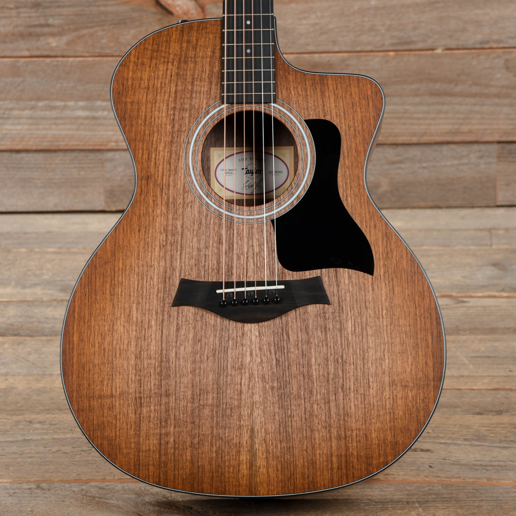 Taylor Special Edition 124ce Grand Auditorium Walnut Shaded Edgeburst Acoustic Guitars / OM and Auditorium