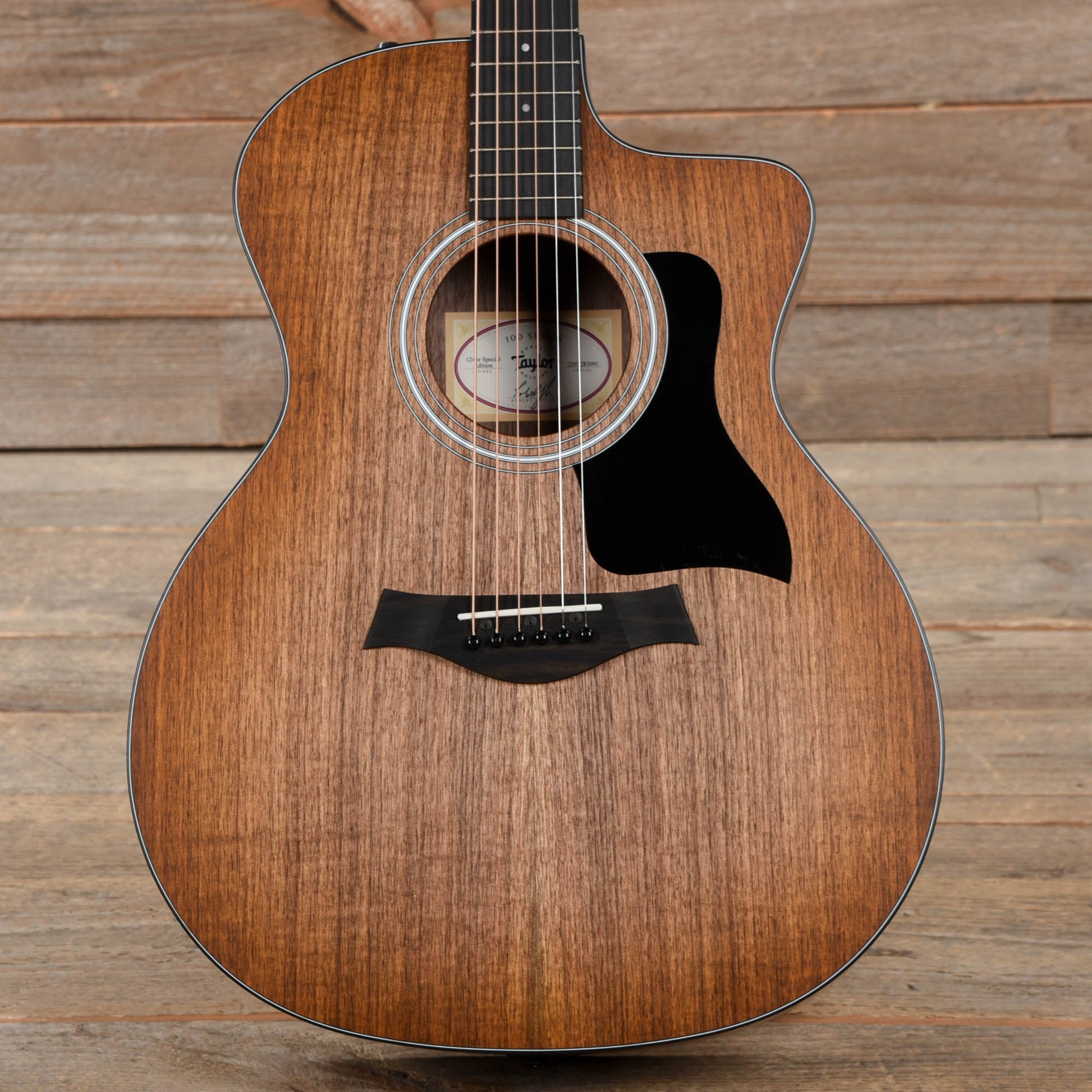 Taylor Special Edition 124ce Grand Auditorium Walnut Shaded Edgeburst Acoustic Guitars / OM and Auditorium