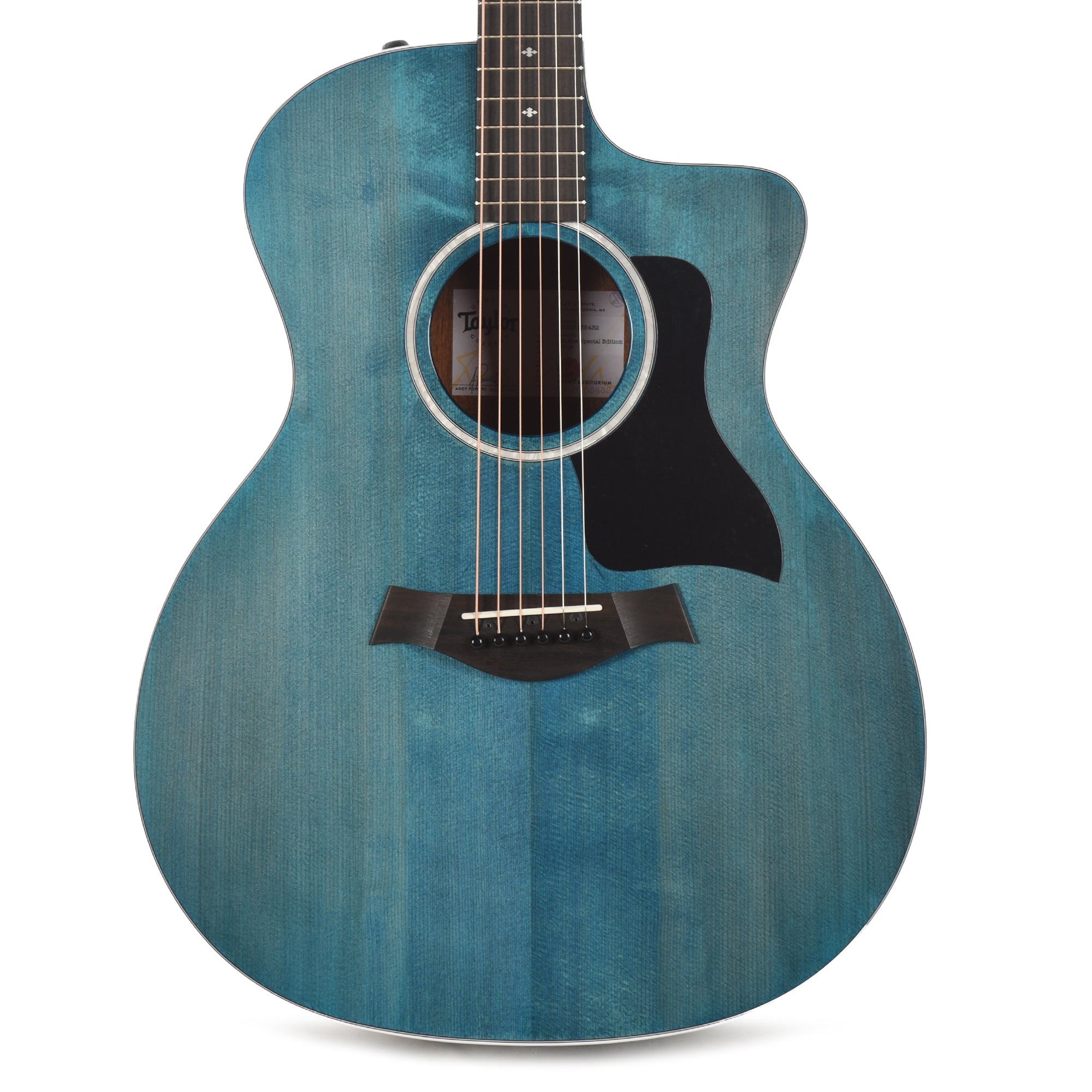 Taylor Special Edition 214ce Grand Auditorium Engelmann Spruce/Sapele Blue Top ES2 Acoustic Guitars / OM and Auditorium