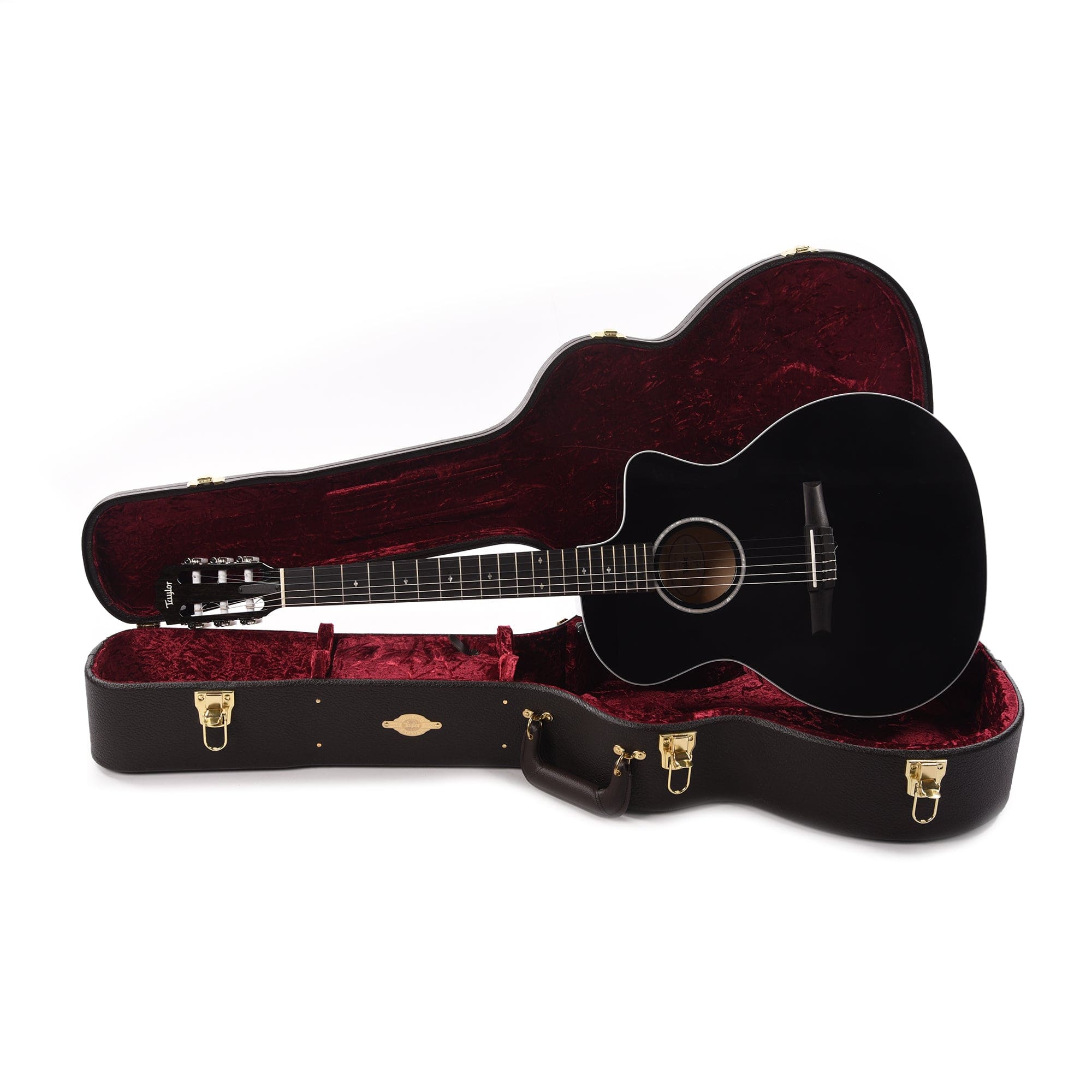 Taylor Special Edition 214ce-N Deluxe Grand Auditorium Lutz/Maple Black ES2 Acoustic Guitars / OM and Auditorium