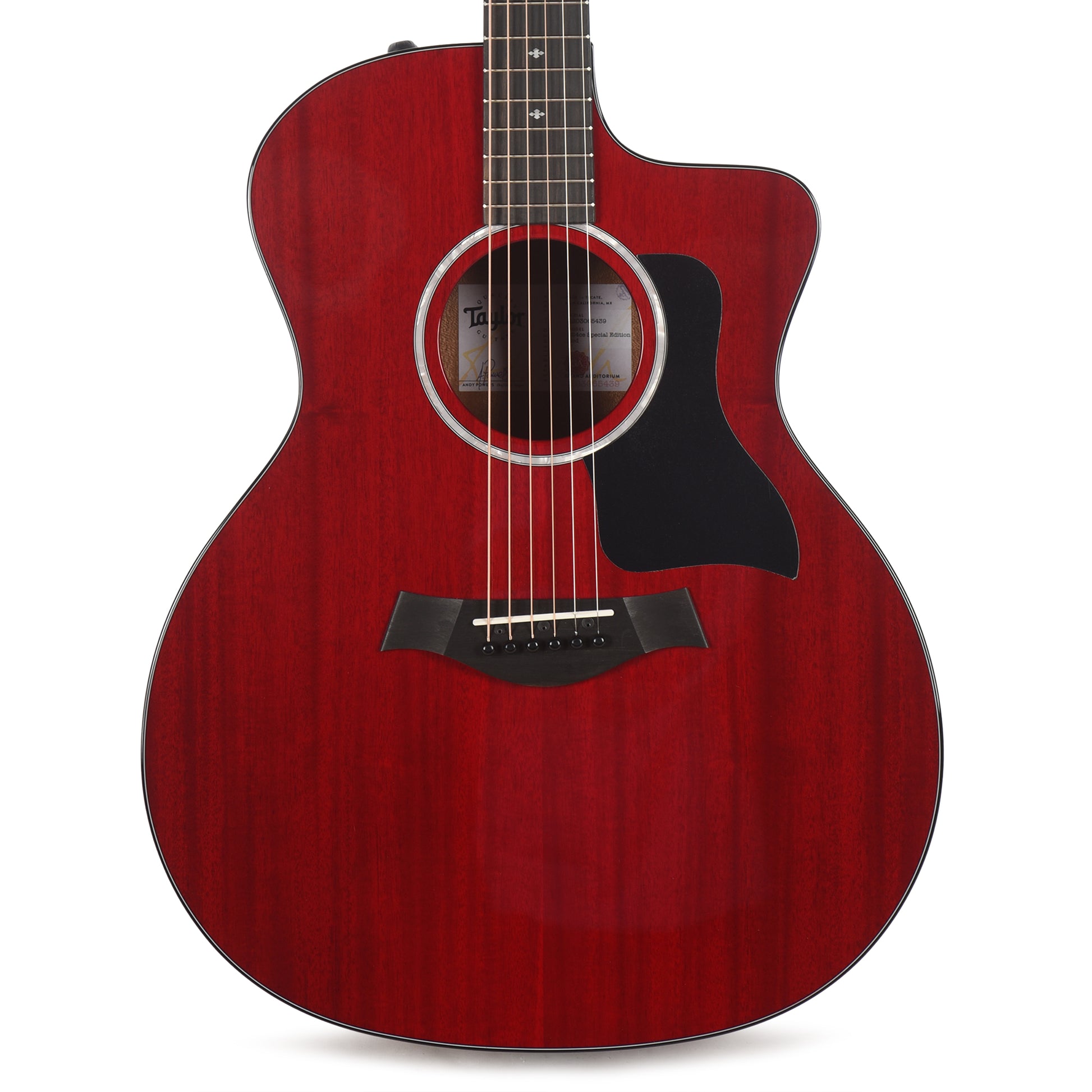 Taylor Special Edition 224ce Grand Auditorium Neo-Tropical Mahogany/Sapele Red Top ES2 Acoustic Guitars / OM and Auditorium