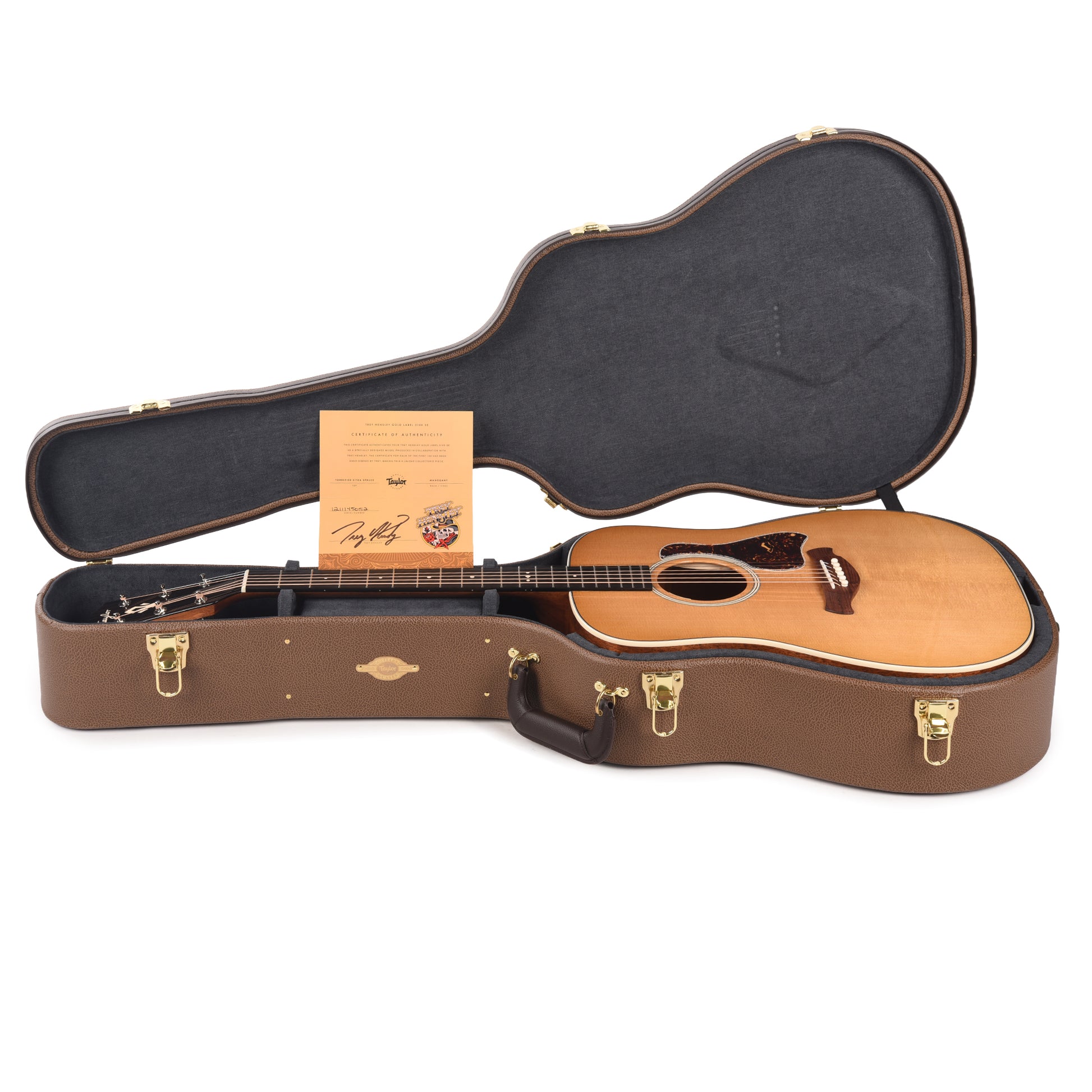 Taylor Special Edition Gold Label Trey Hensley 510e Torrefied Spruce/Mahogany Antique Blonde Acoustic Guitars / OM and Auditorium