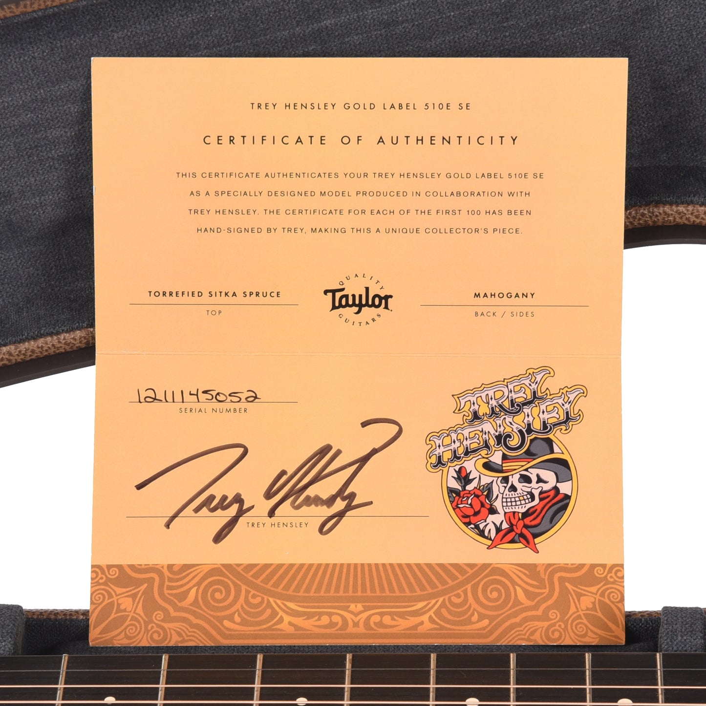 Taylor Special Edition Gold Label Trey Hensley 510e Torrefied Spruce/Mahogany Antique Blonde Acoustic Guitars / OM and Auditorium