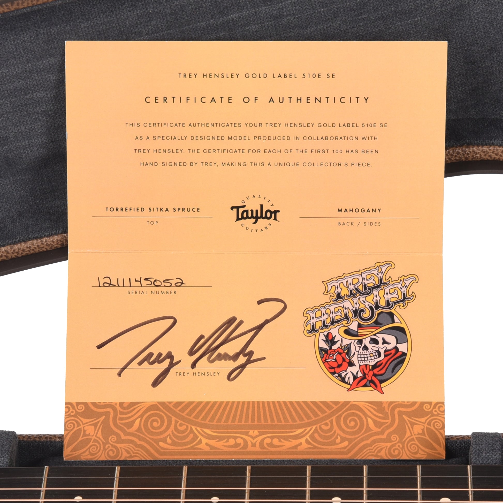 Taylor Special Edition Gold Label Trey Hensley 510e Torrefied Spruce/Mahogany Antique Blonde Acoustic Guitars / OM and Auditorium