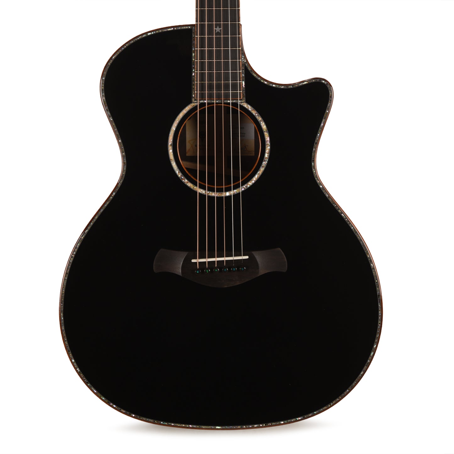 Taylor Special Edition Guitars 4 Vets 814ce Spruce/Figured Rosewood Black w/Claria Pickup Acoustic Guitars / OM and Auditorium