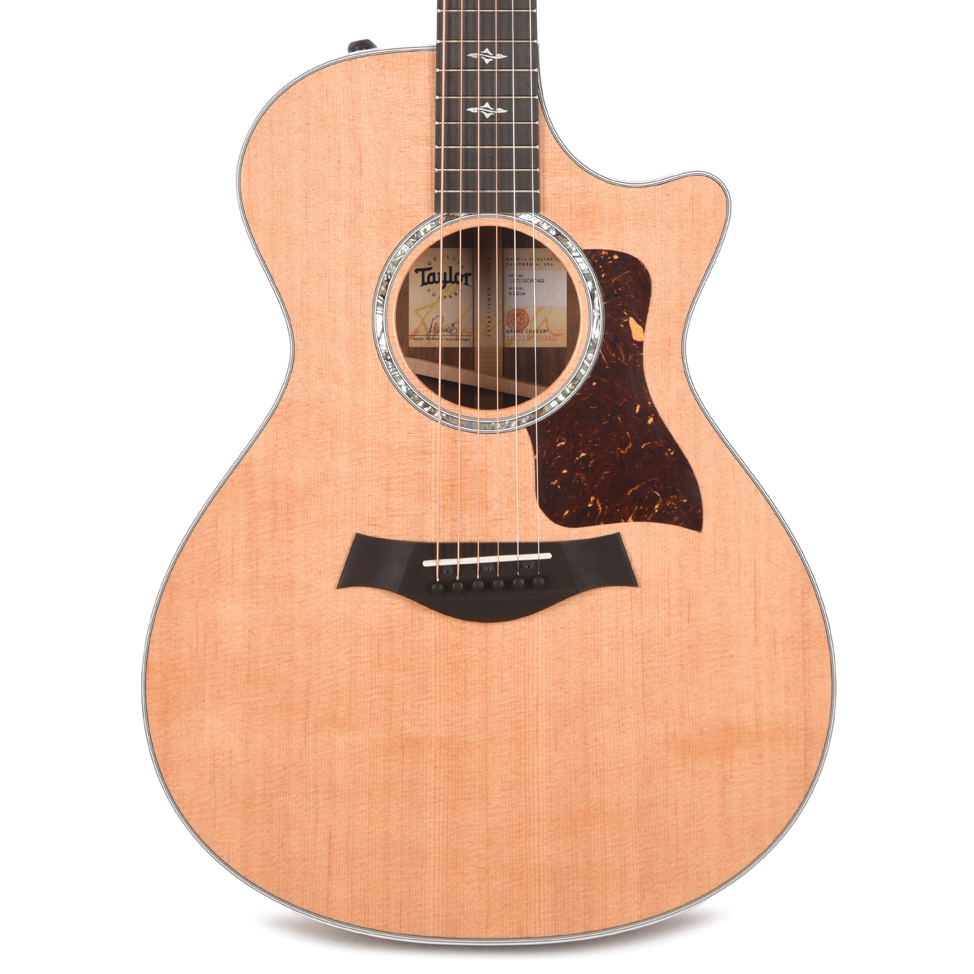 Taylor 412ce Grand Concert Sitka/Rosewood Natural ES2 Acoustic Guitars