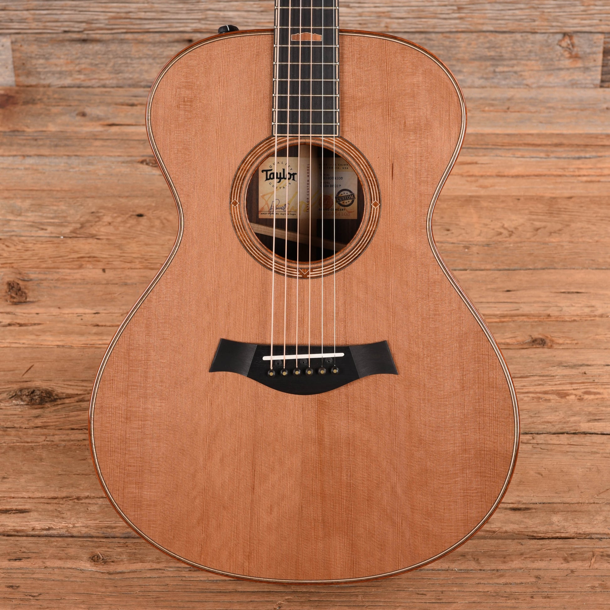 Taylor Custom Shop NAMM Catch #17 C12e Western Red Cedar Natural 2025 Acoustic Guitars