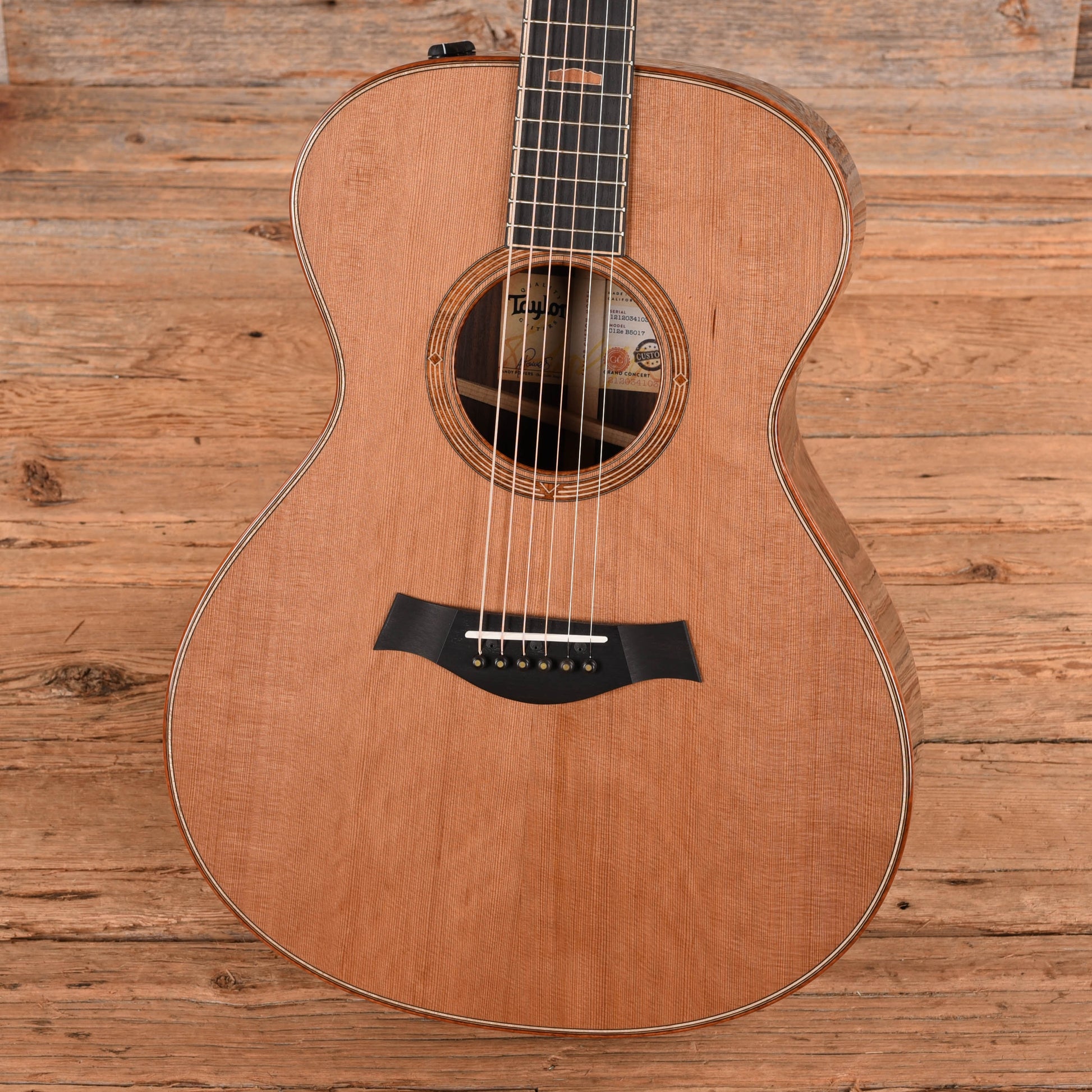Taylor Custom Shop NAMM Catch #17 C12e Western Red Cedar Natural 2025 Acoustic Guitars