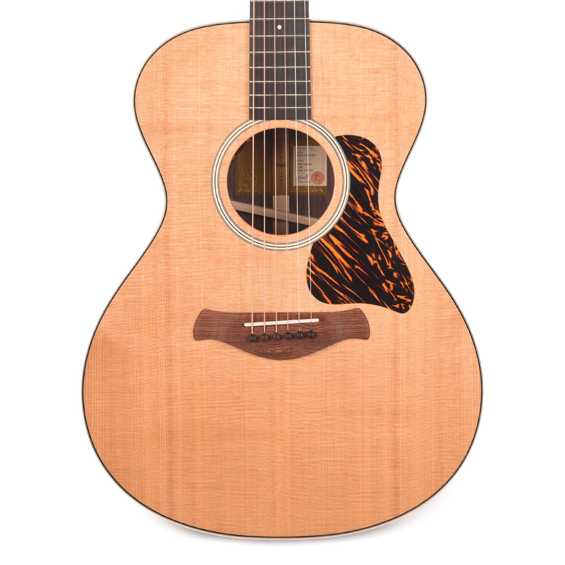 Taylor Gold Label 712e Grand Concert Torrefied Sitka/Indian Rosewood Natural w/Claria Pickup Acoustic Guitars