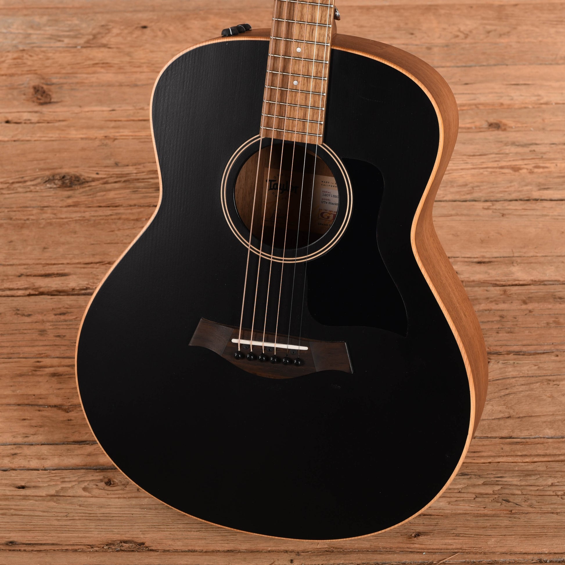 Taylor GTE Blacktop Black 2022 Acoustic Guitars