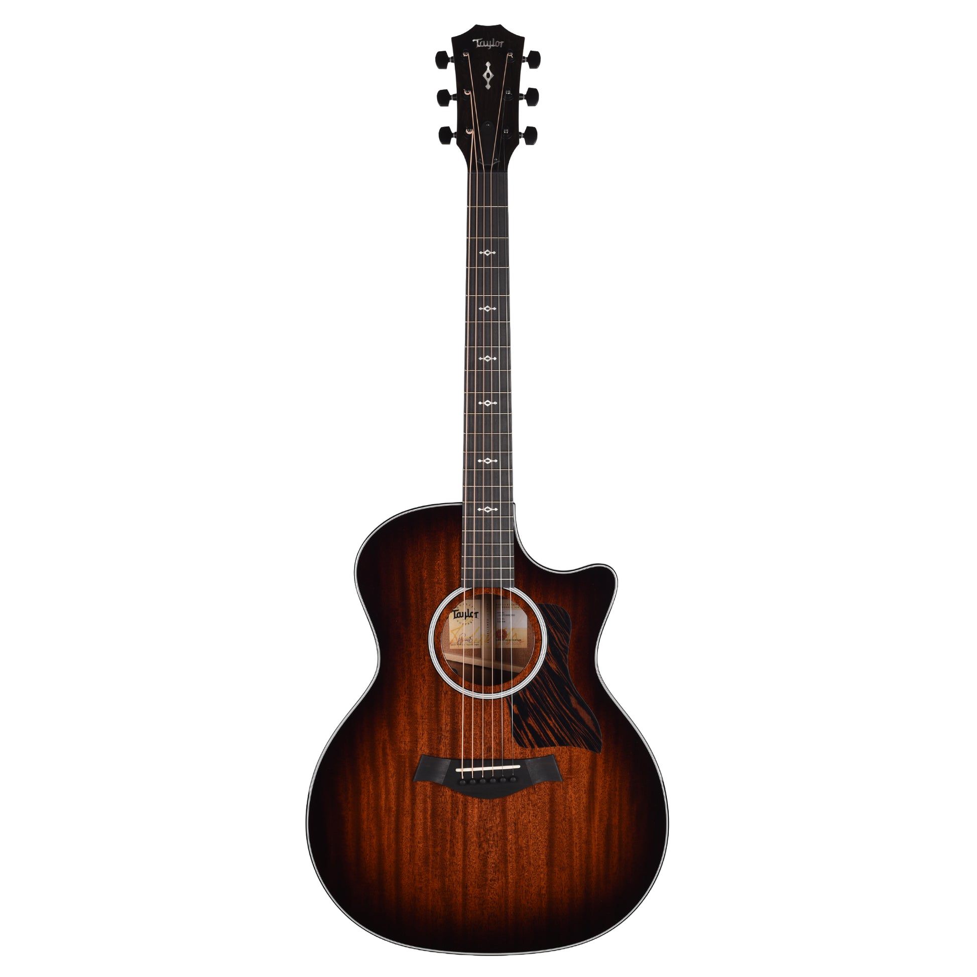Taylor Next Generation 324ce Grand Auditorium Neo-Tropical Mahogany/Sapele Shaded Edgeburst w/Claria Acoustic Guitars