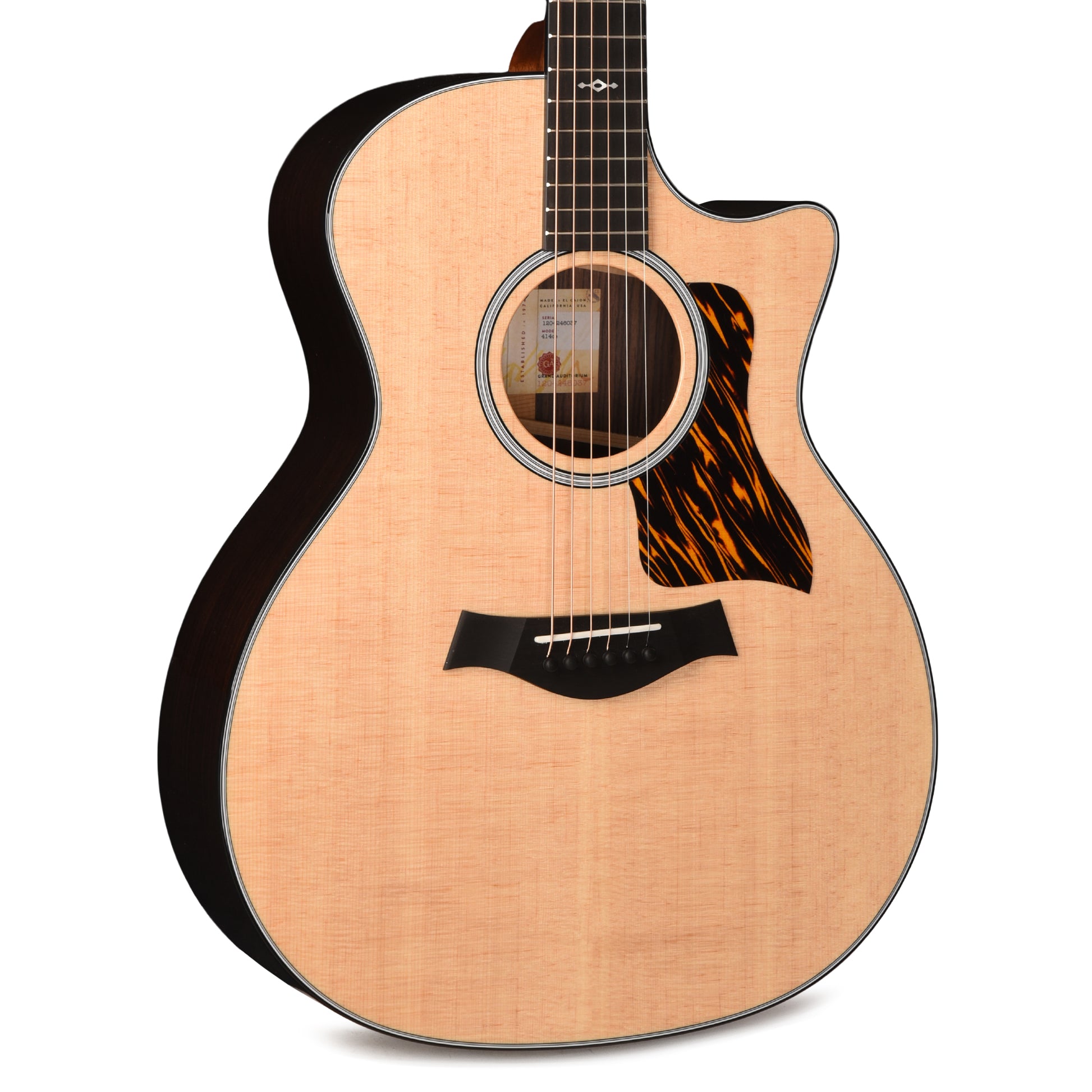 Taylor Next Generation 414ce Grand Auditorium Sitka Spruce/Rosewood Natural w/Claria Acoustic Guitars