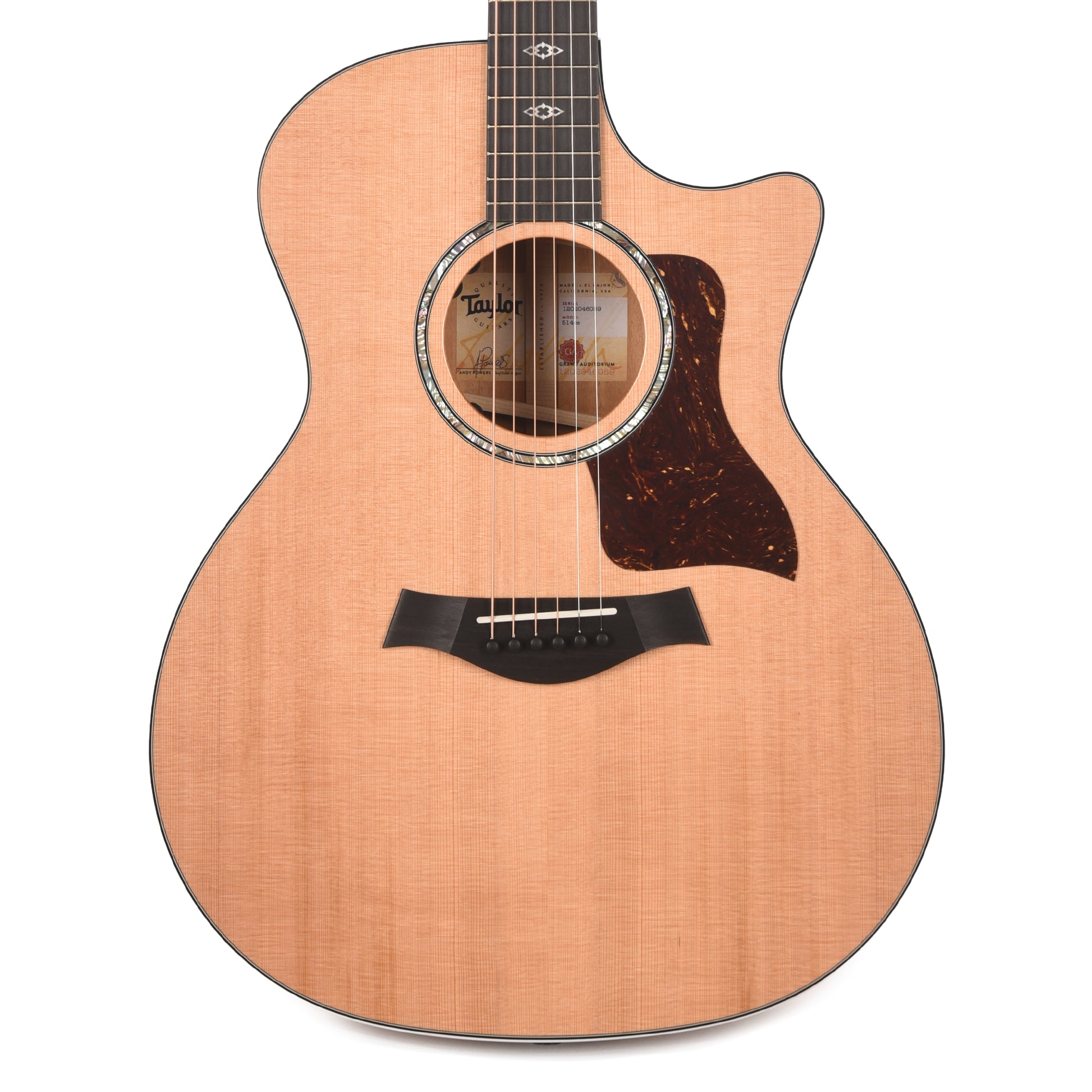 Taylor Next Generation 514ce Grand Auditorium Western Red Cedar/Neo-Tropical Mahogany Natural w/Claria Pickup Acoustic Guitars