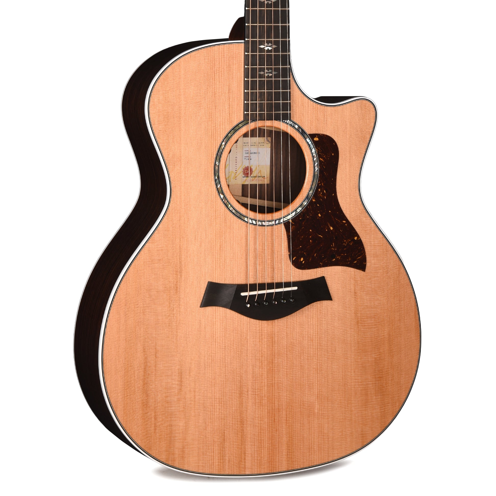 Taylor Next Generation 714ce Grand Auditorium Western Red Cedar/Indian Rosewood Natural w/Claria Pickup Acoustic Guitars
