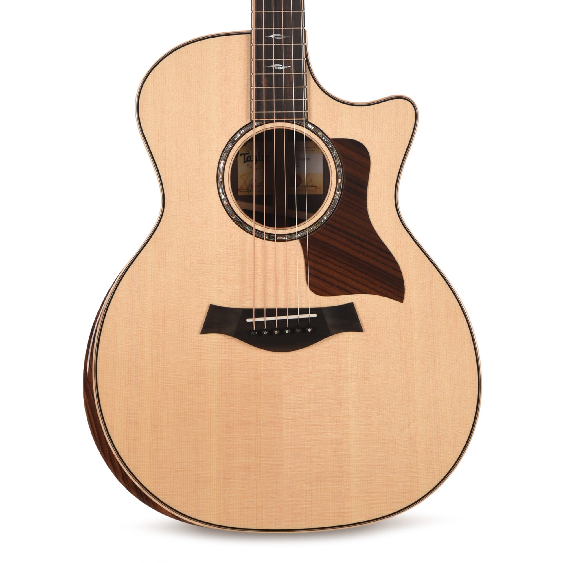 Taylor Next Generation 814ce Grand Auditorium Sitka Spruce/Rosewood Natural w/Claria Acoustic Guitars