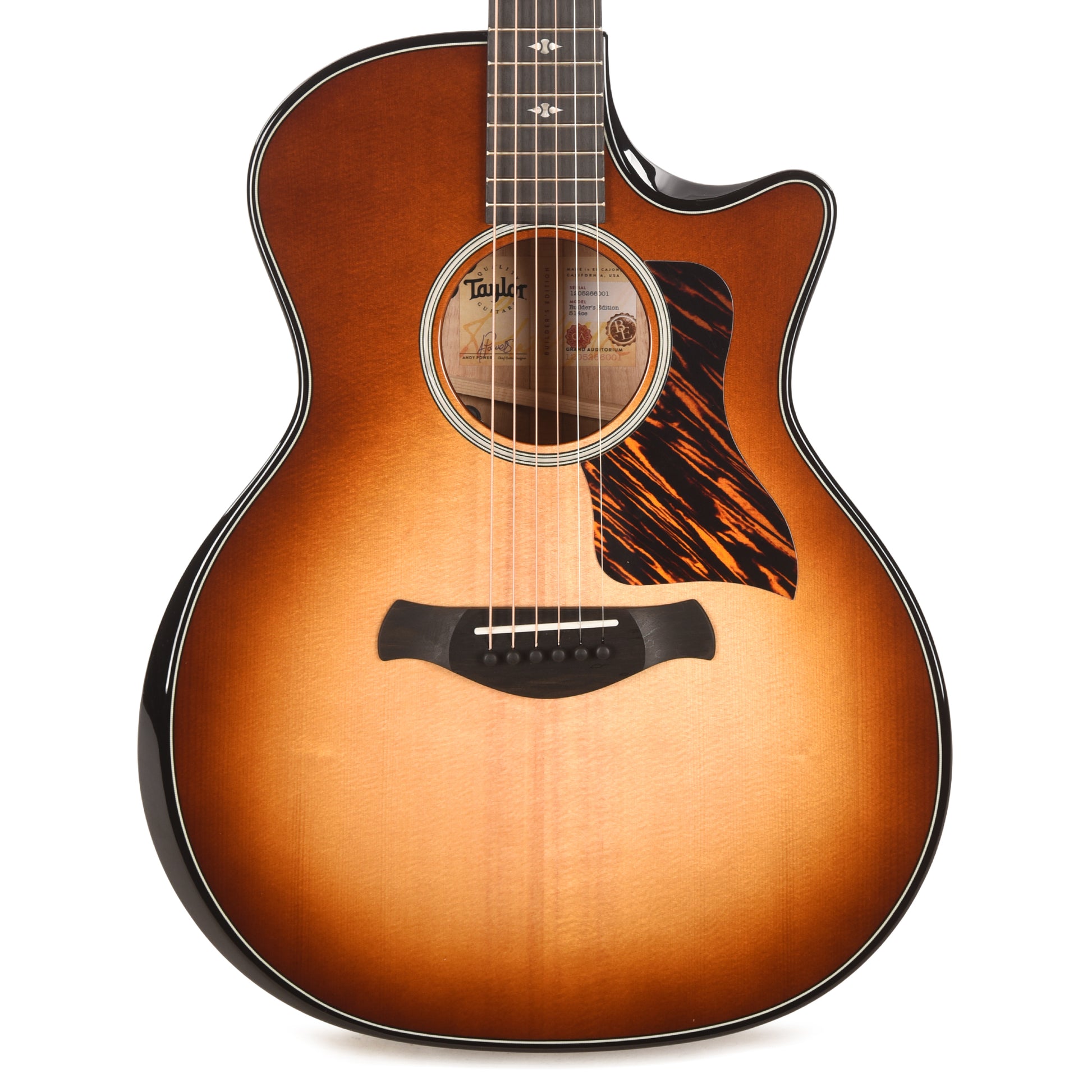 Taylor Next Generation Builder's Edition 514ce Grand Auditorium Kona Burst Sitka Spruce Grand Auditorium/Urban Ash Tobacco Kona Burst w/Claria Pickup Acoustic Guitars