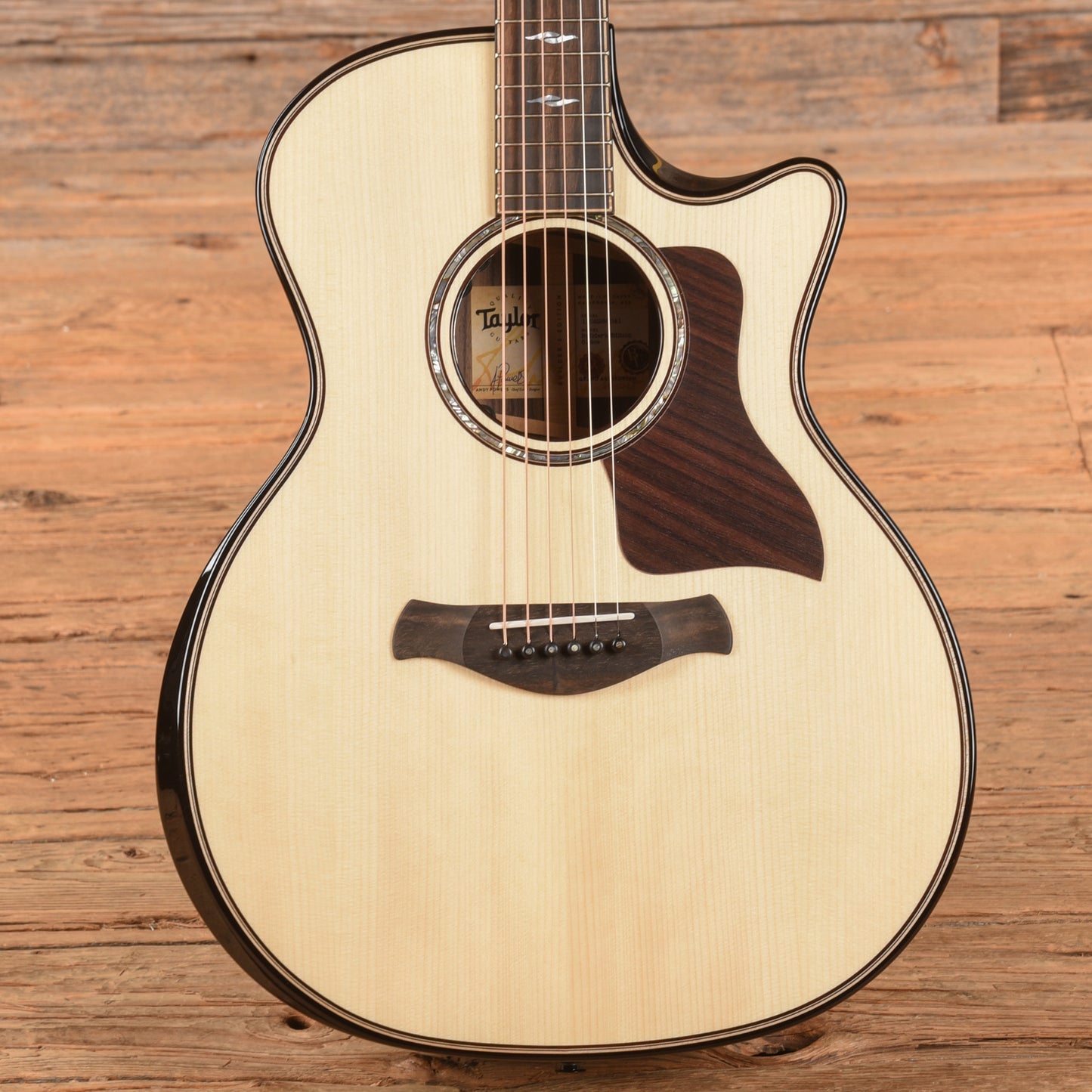 Taylor Next Generation Builder's Edition 814ce Grand Auditorium Adirondack Spruce/Rosewood Natural w/Claria Acoustic Guitars