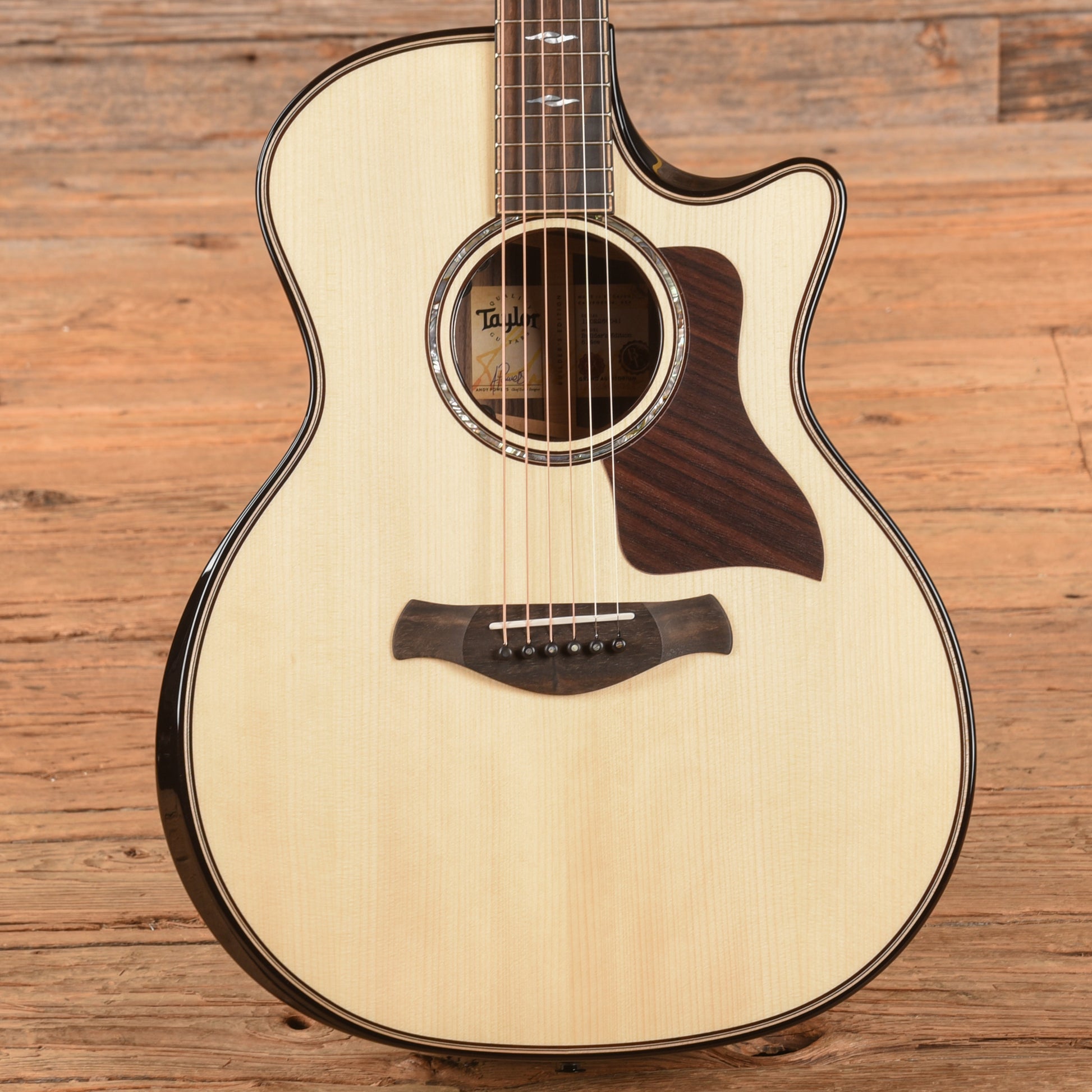 Taylor Next Generation Builder's Edition 814ce Grand Auditorium Adirondack Spruce/Rosewood Natural w/Claria Acoustic Guitars