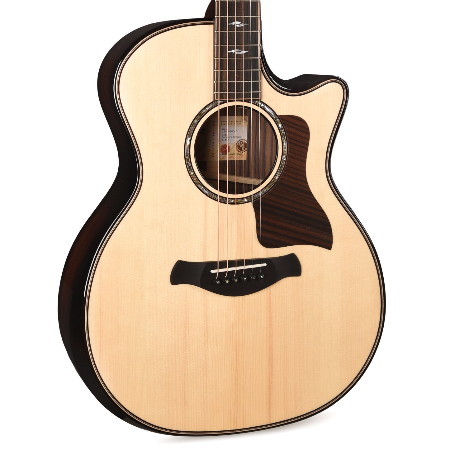 Taylor Next Generation Builder's Edition 814ce Grand Auditorium Adirondack Spruce/Rosewood Natural w/Claria Acoustic Guitars