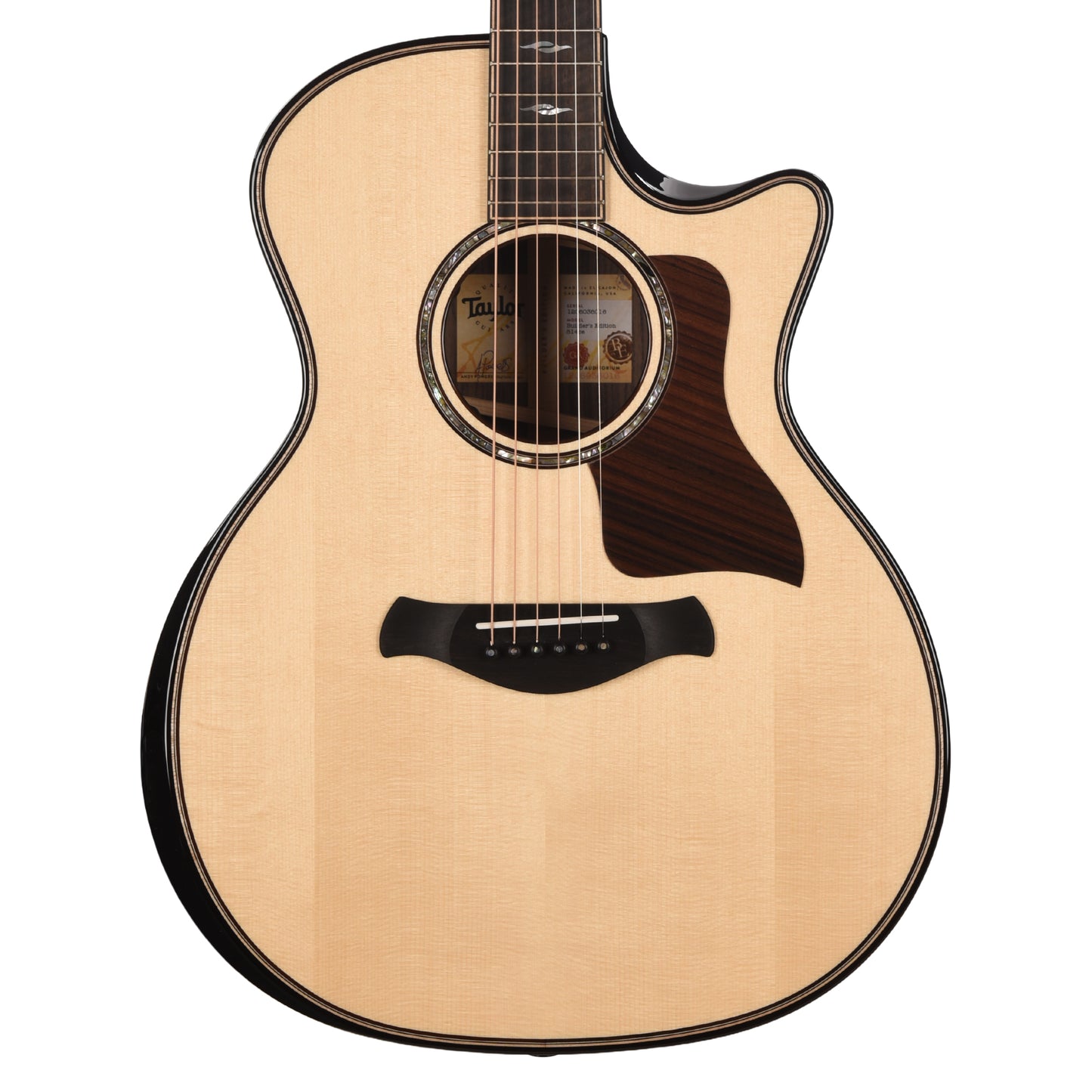 Taylor Next Generation Builder's Edition 814ce Grand Auditorium Adirondack Spruce/Rosewood Natural w/Claria Acoustic Guitars