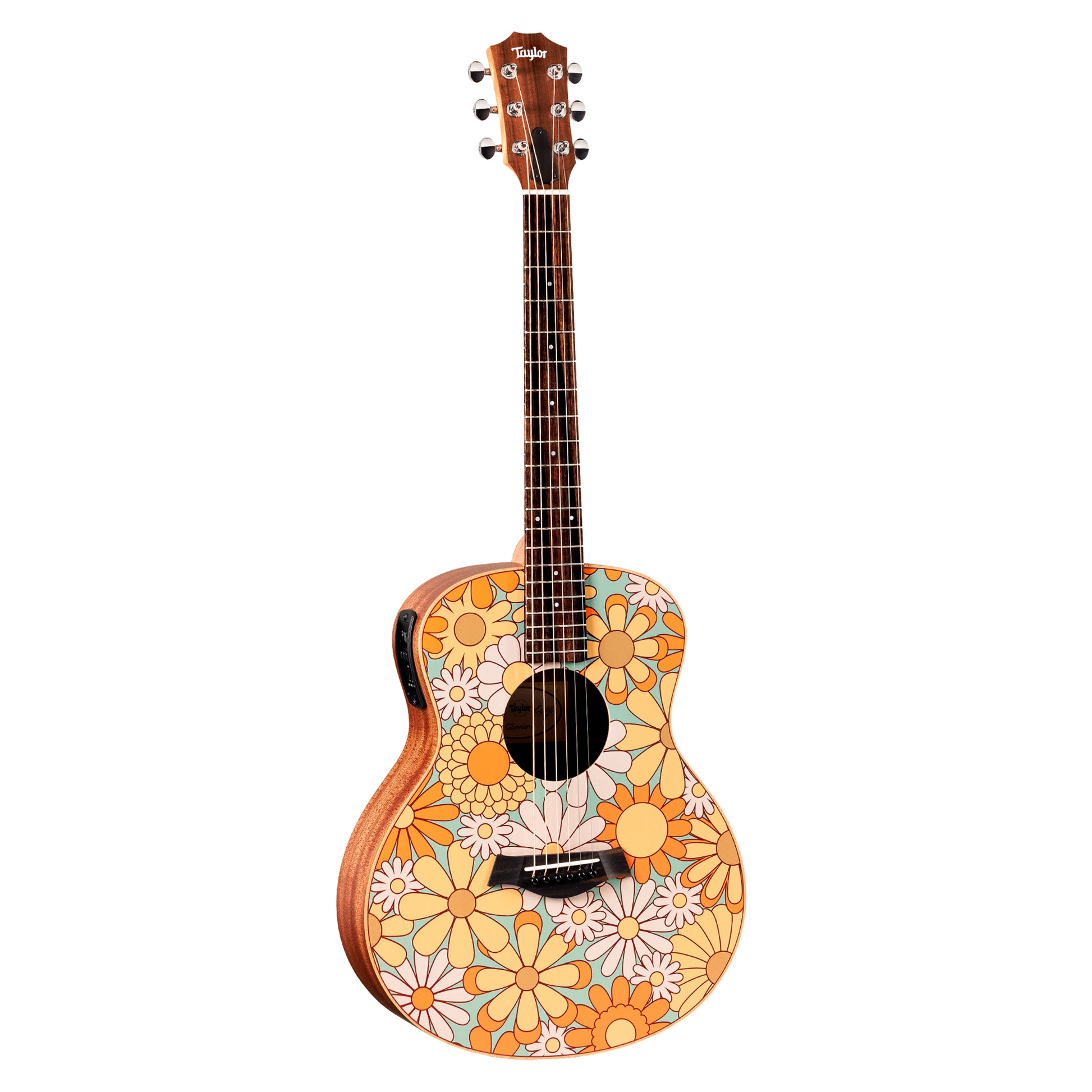 Taylor Special Edition GS Mini-e Floral Blue Acoustic Guitars