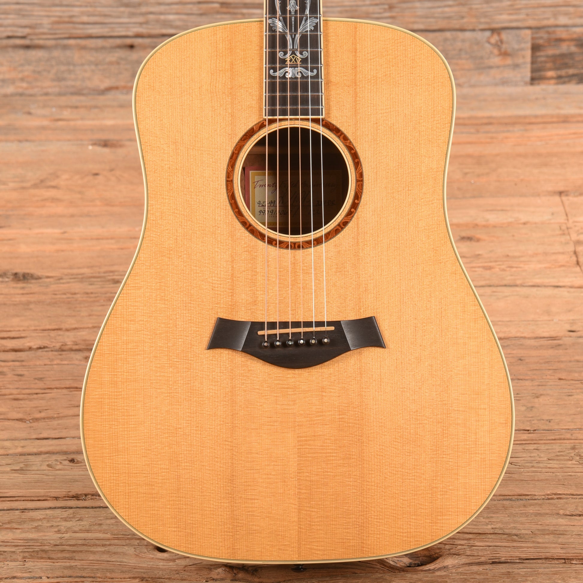 Taylor XXV-DR 25th Anniversary Dreadnaught Natural 1999 Acoustic Guitars