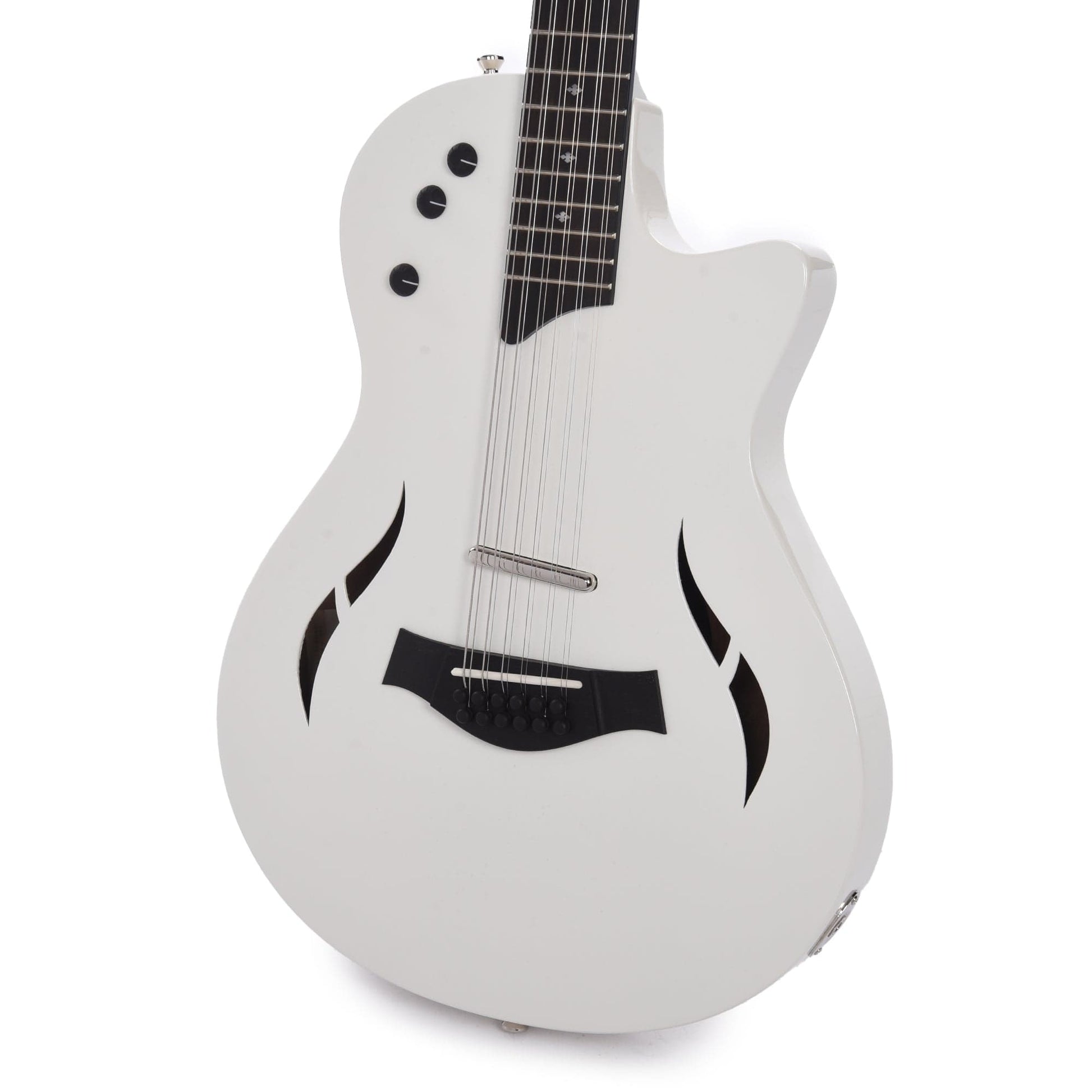 Taylor Special Edition T5z Classic Deluxe 12-String Reverse Strung Arctic White Electric Guitars / Semi-Hollow