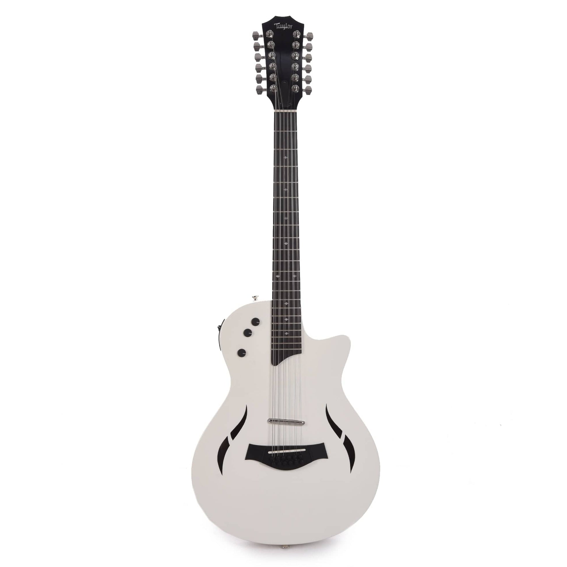 Taylor Special Edition T5z Classic Deluxe 12-String Reverse Strung Arctic White Electric Guitars / Semi-Hollow