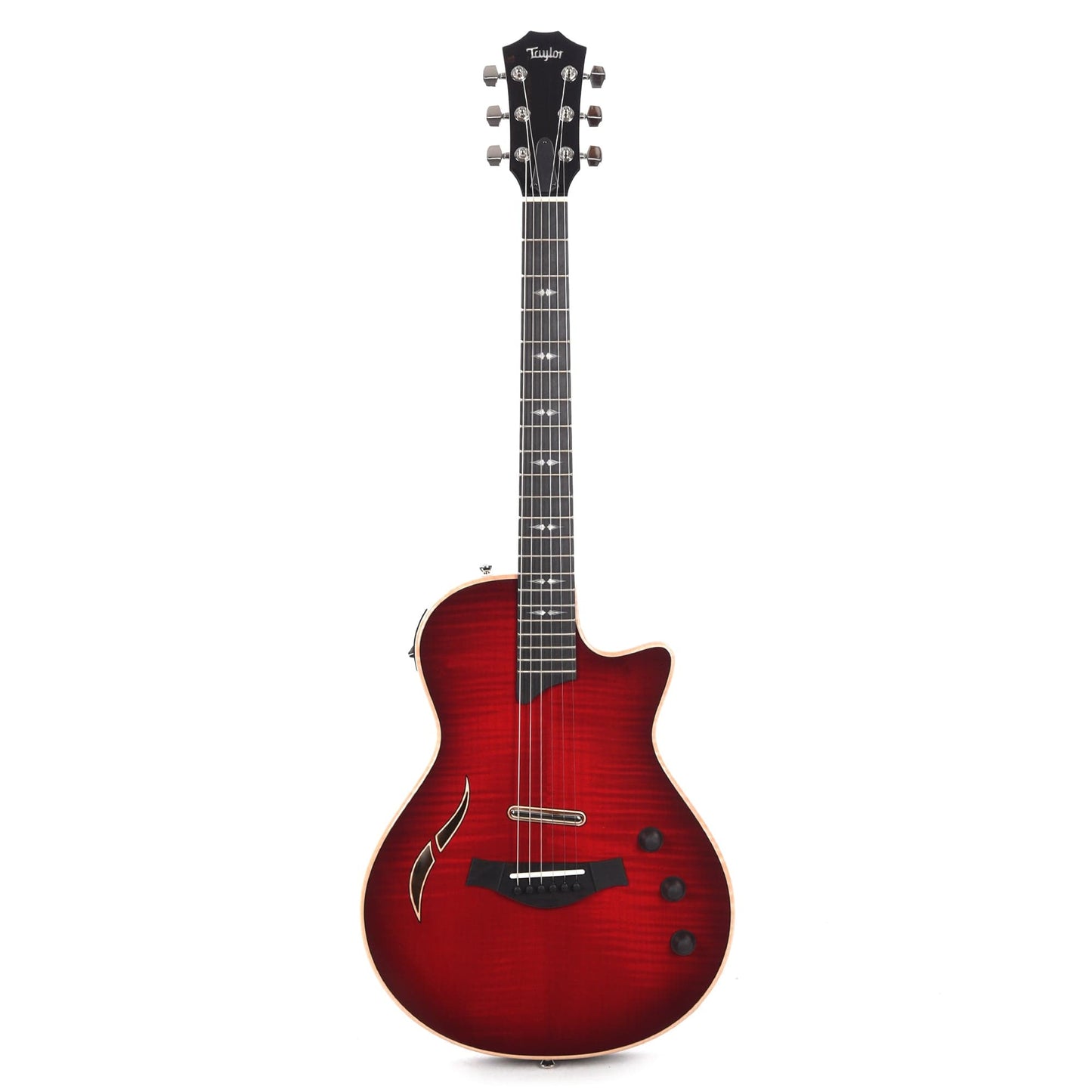Taylor T5z Pro Figured Big Leaf Maple Cayenne Red Electric Guitars / Semi-Hollow