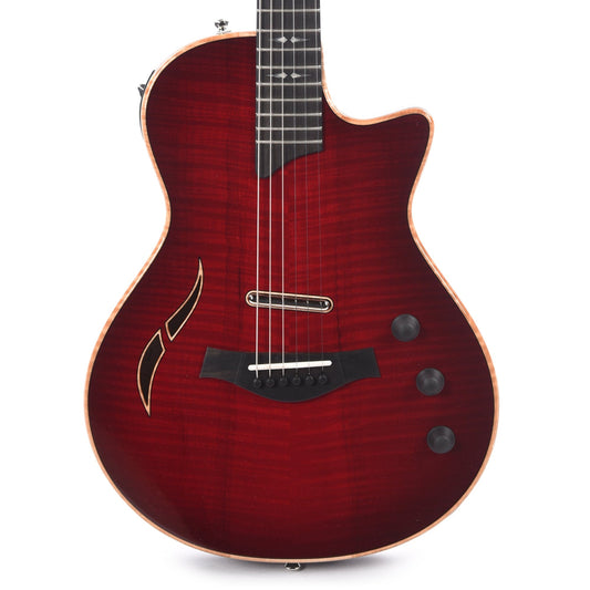 Taylor T5z Pro Figured Big Leaf Maple Cayenne Red Electric Guitars / Semi-Hollow