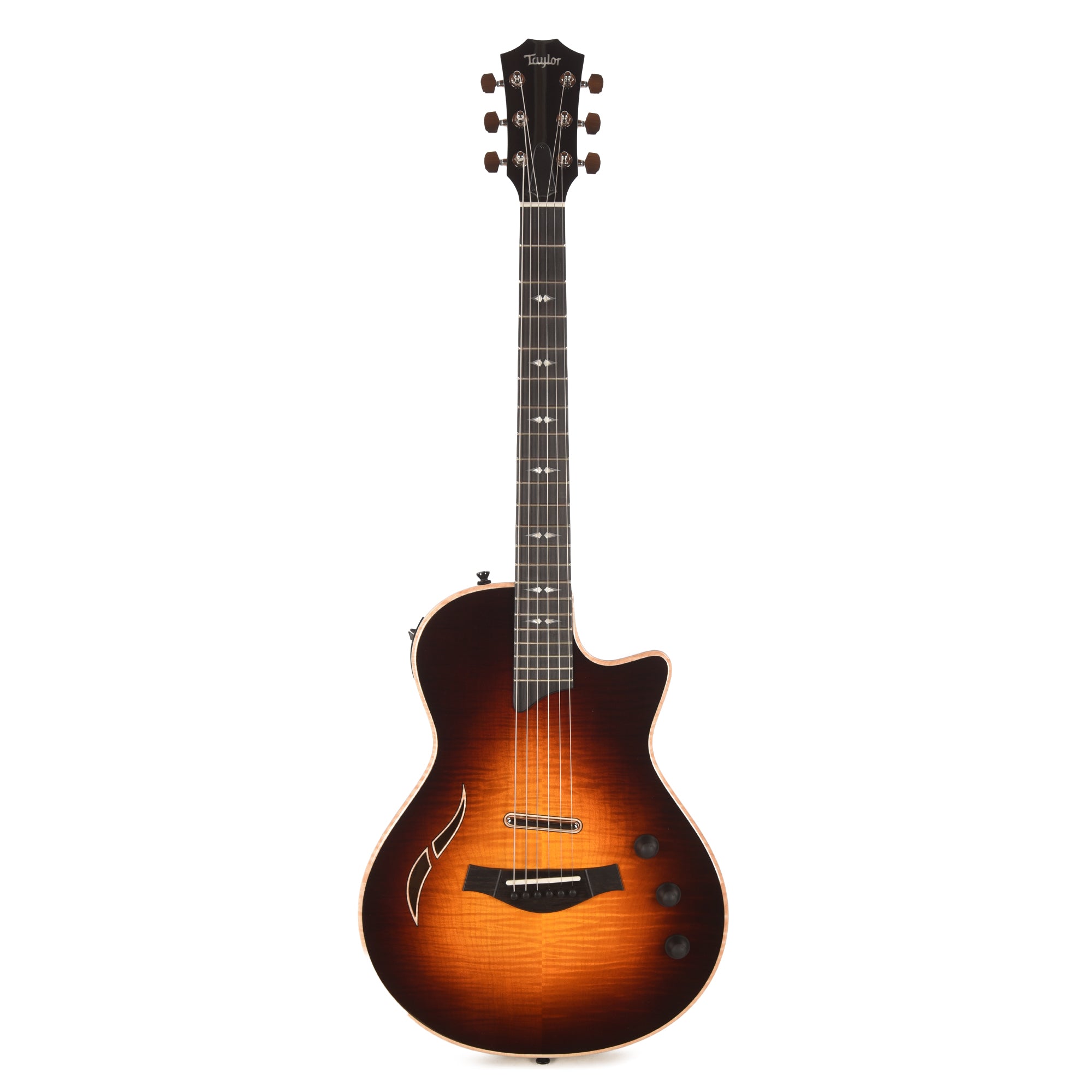 Taylor T5z Pro Figured Big Leaf Maple Dark Tobacco Sunburst Electric Guitars