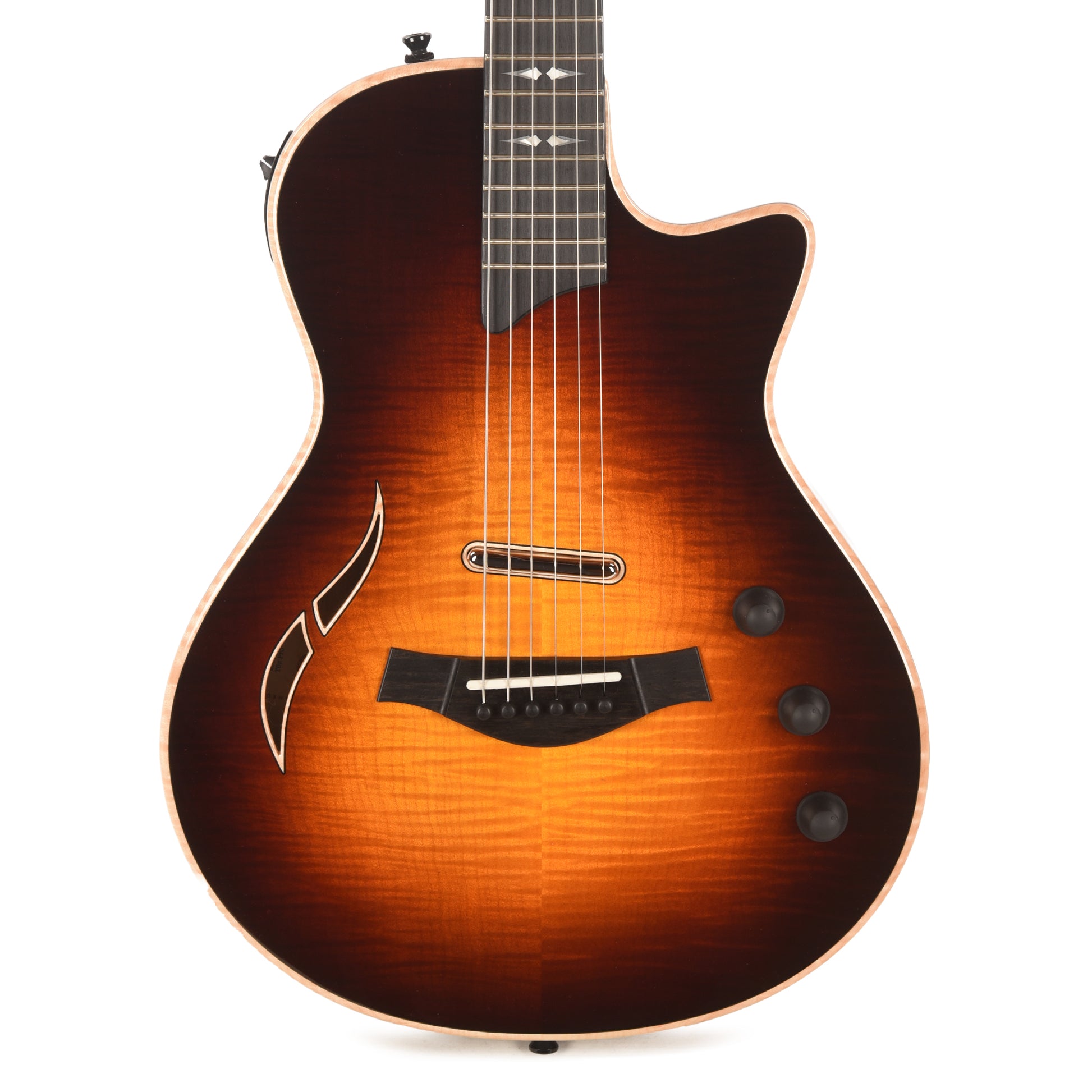 Taylor T5z Pro Figured Big Leaf Maple Dark Tobacco Sunburst Electric Guitars