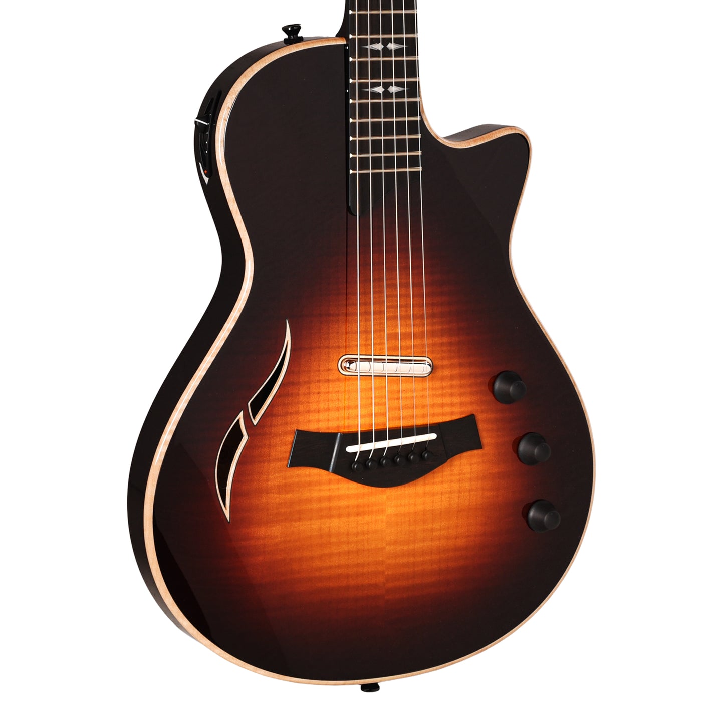 Taylor T5z Pro Figured Big Leaf Maple Dark Tobacco Sunburst Electric Guitars