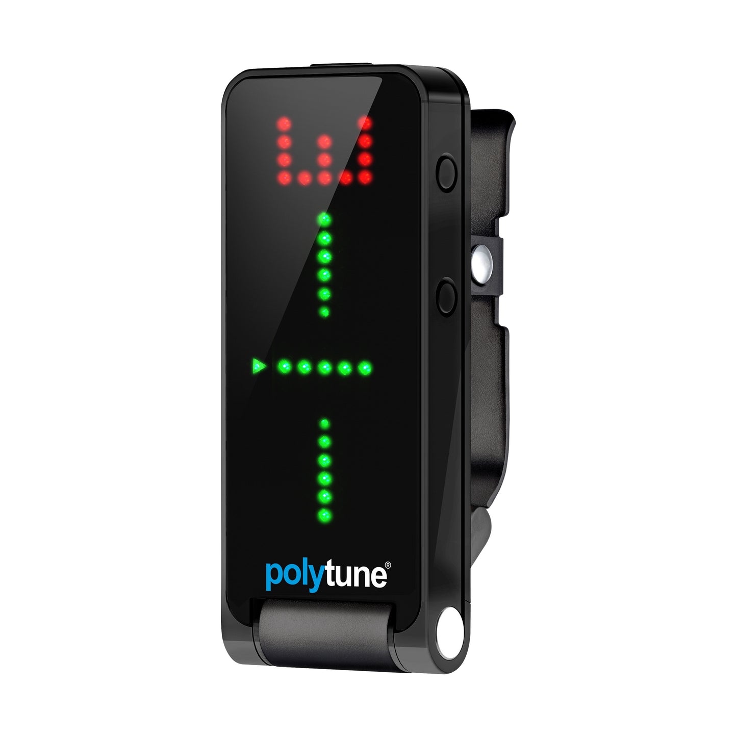 TC Electronic PolyTune Clip Polyphonic Clip-On Guitar Tuner Black Accessories / Tuners