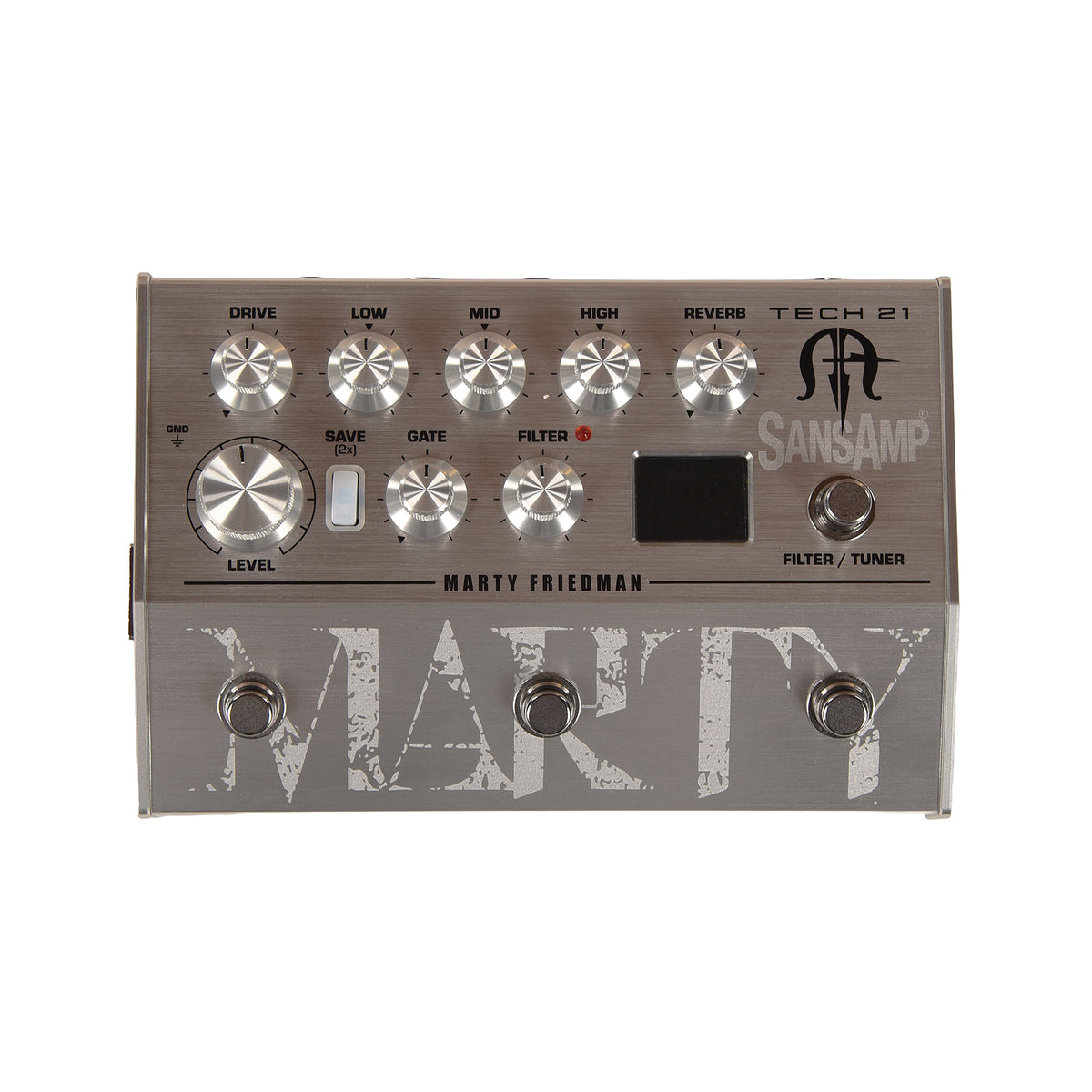 Tech 21 SansAmp Marty Friedman Signature Pre-Amp Pedal Effect Pedals