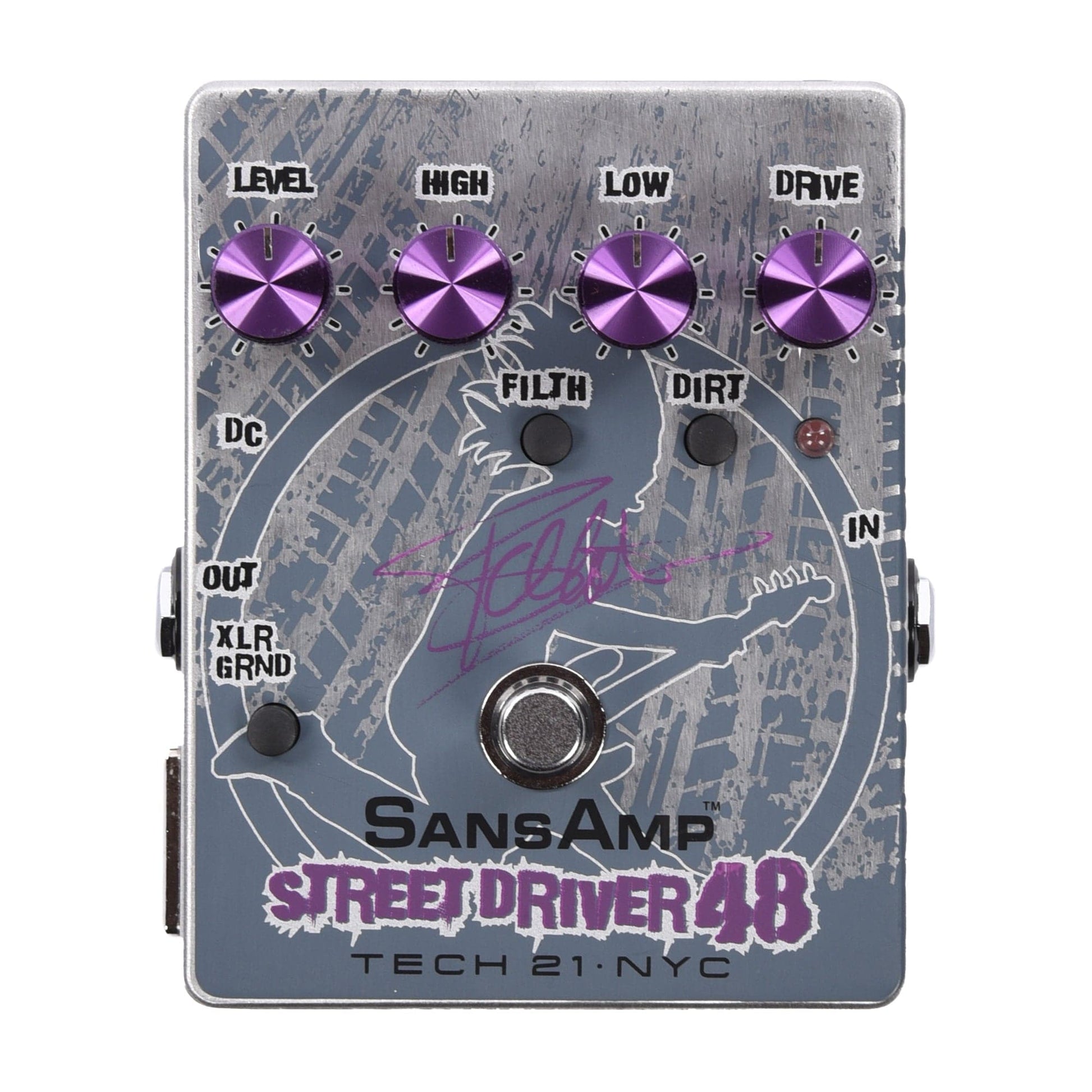 frank bello pedal Tech 21 Frank Bello Street Driver 48 Signature SansAmp Bass Pre-Amp Pedal