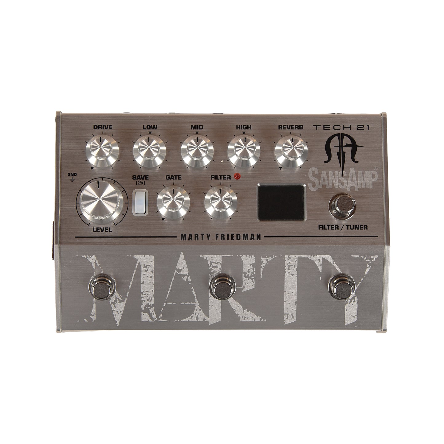 Tech 21 SansAmp Marty Friedman Signature Pre-Amp Pedal Effects and Pedals / Overdrive and Boost
