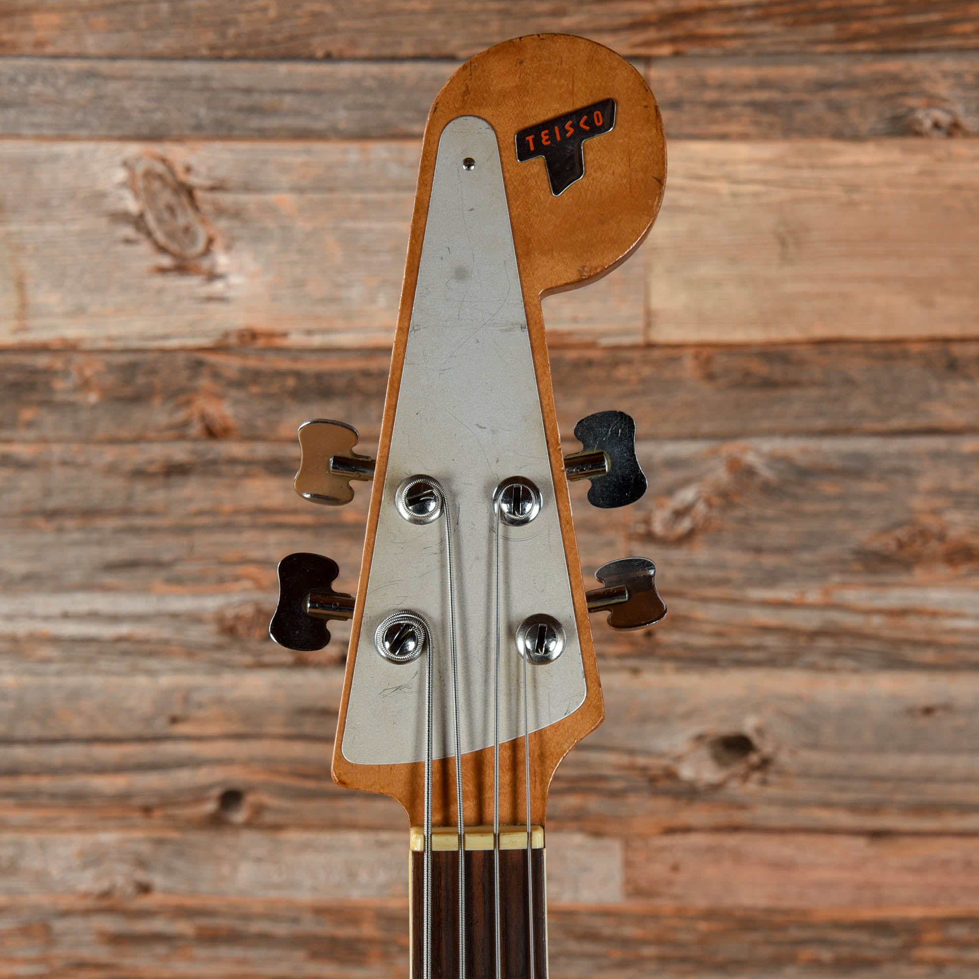 Teisco EB-200 Silver 1960s Bass Guitars / 4-String