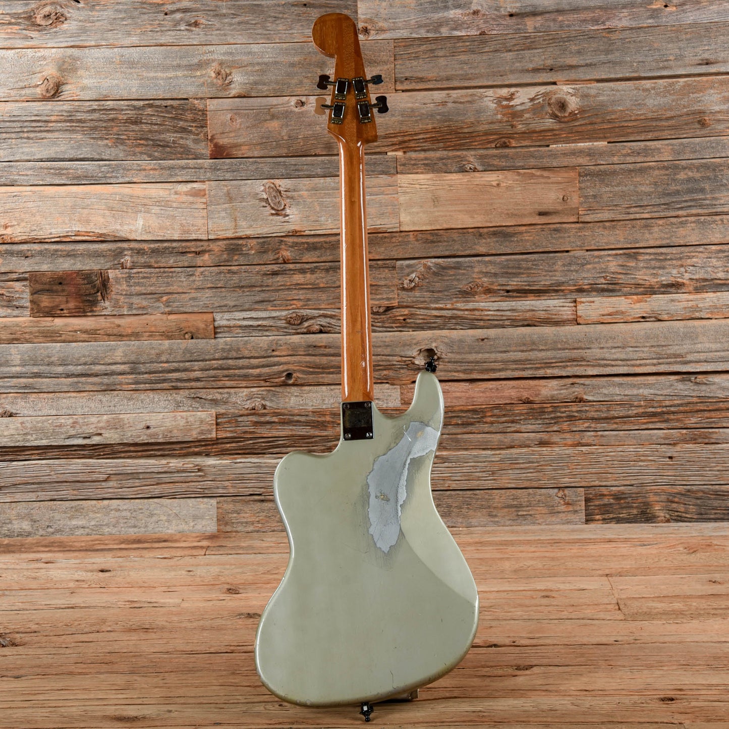 Teisco EB-200 Silver 1960s Bass Guitars / 4-String