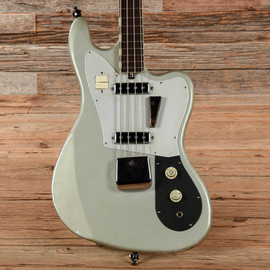 Teisco EB-200 Silver 1960s Bass Guitars / 4-String