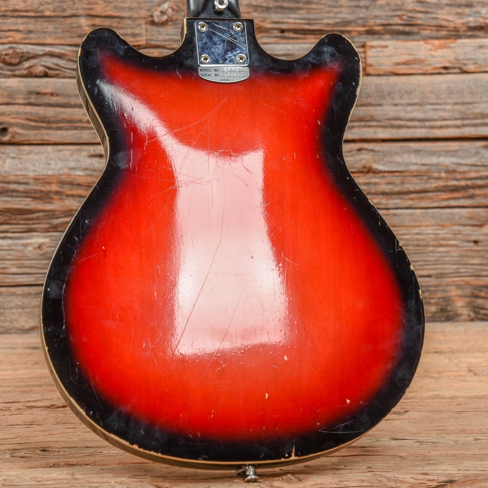 Teisco EP-8T Sunburst 1960s Electric Guitars / Hollow Body