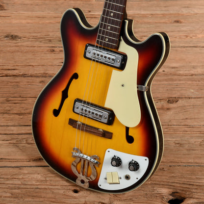 Teisco Del Rey EP-7 Sunburst 1960s Electric Guitars / Semi-Hollow