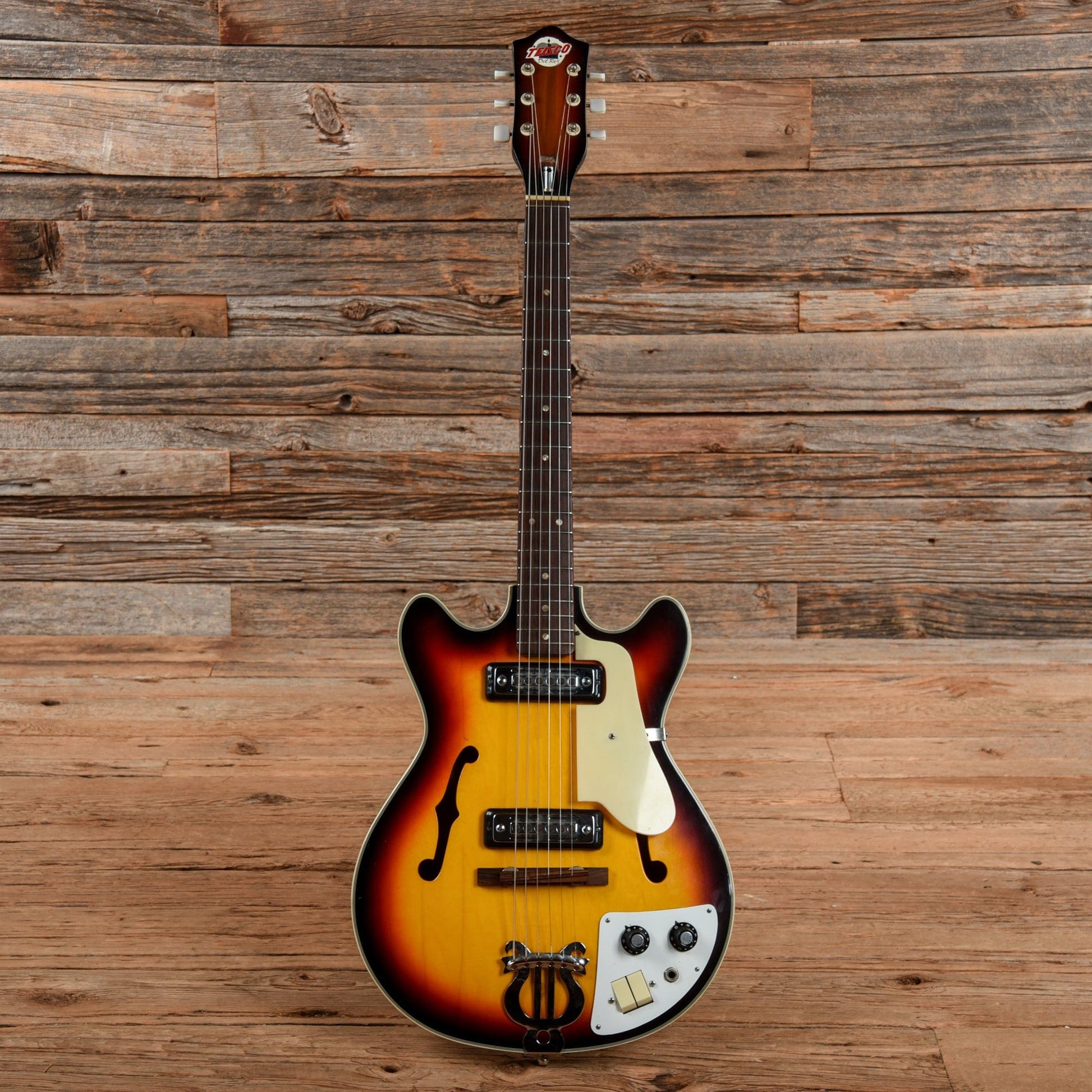 Teisco Del Rey EP-7 Sunburst 1960s Electric Guitars / Semi-Hollow